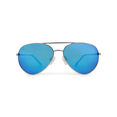 Bodacious Blueberry sunglasses, size small, front view.