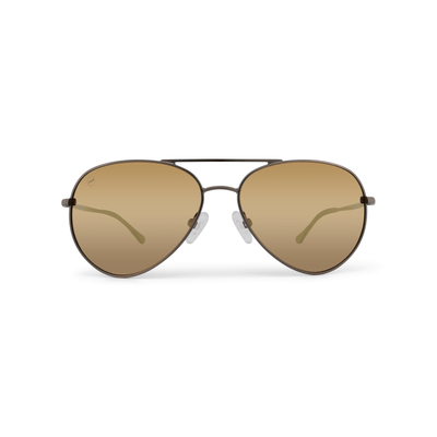 Bodacious Caramel sunglasses, size small, front view.