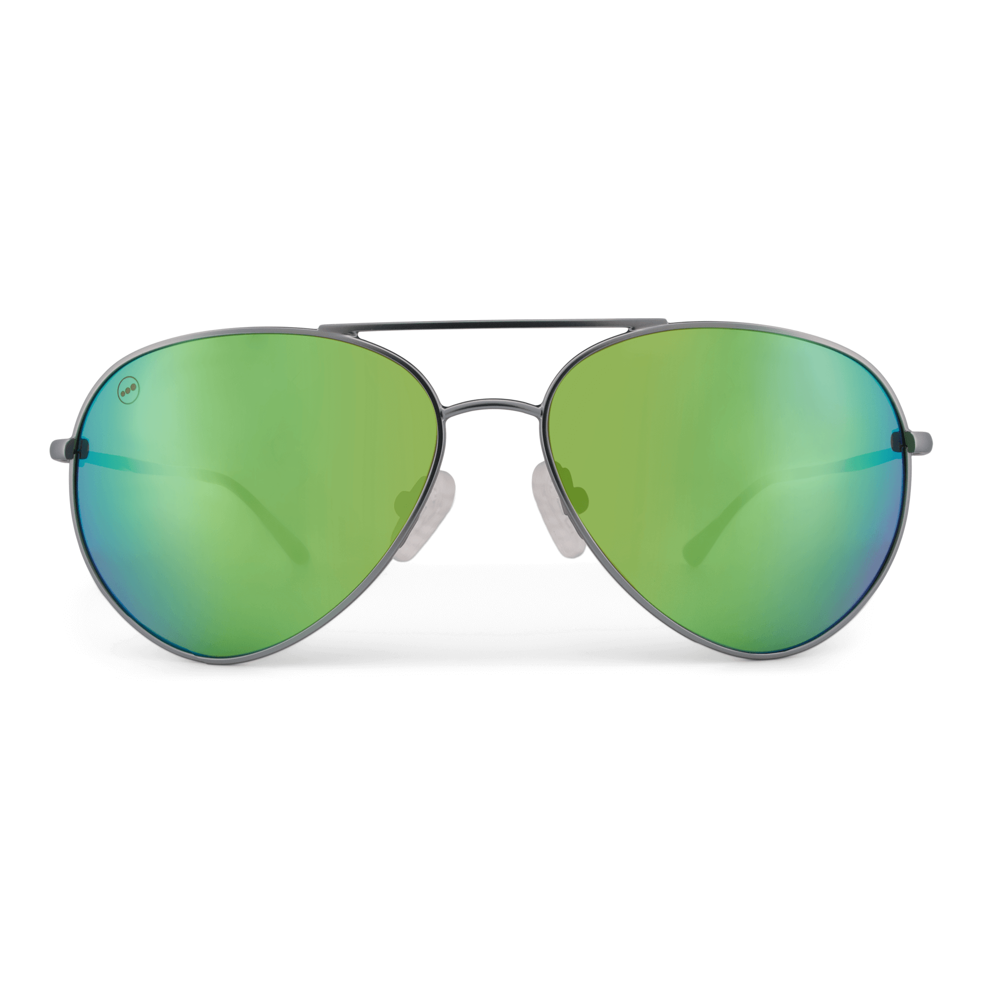 Bodacious Lime sunglasses, size large-XL, front view.