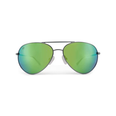 Bodacious Lime sunglasses, size small, front view.