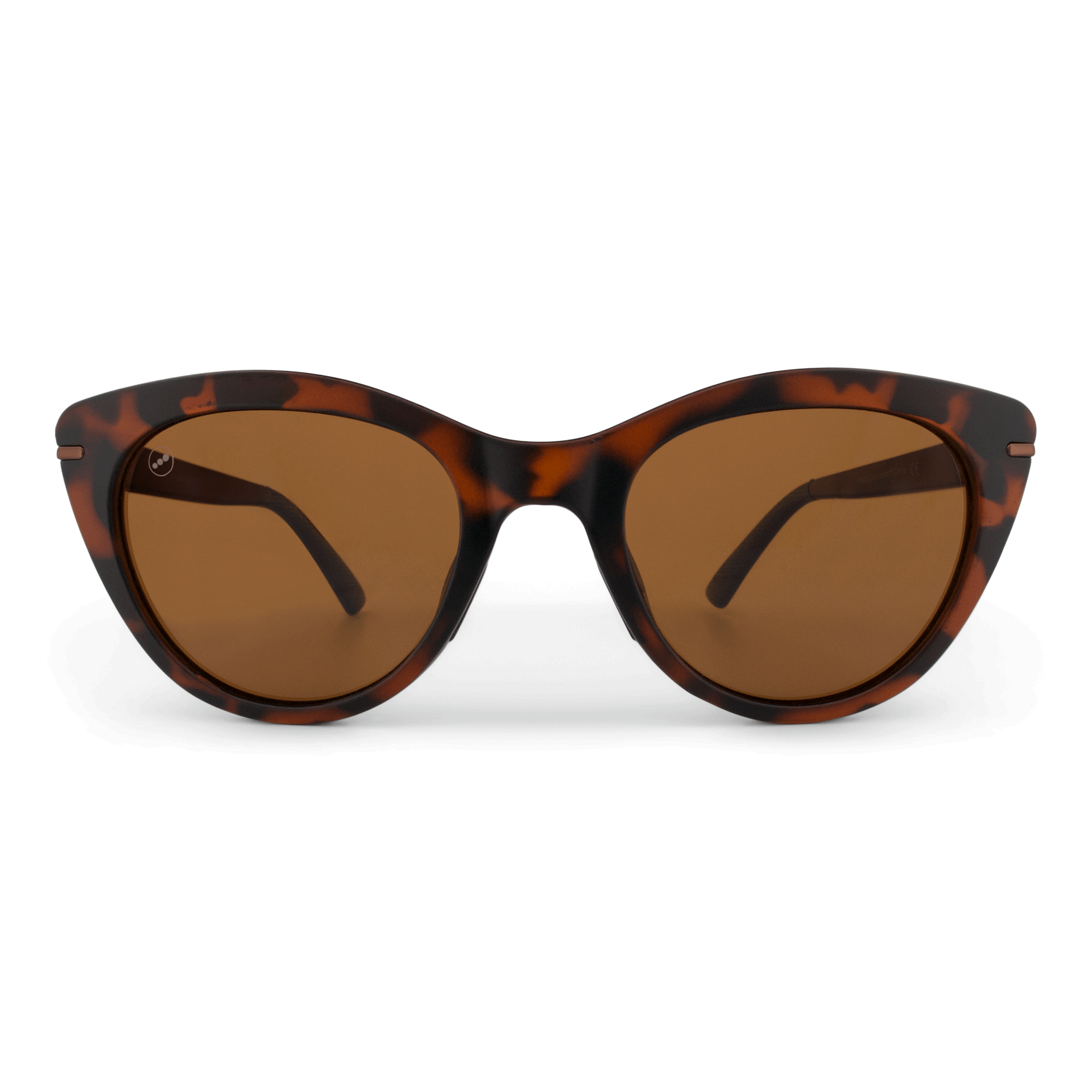 Calypso Caramel sunglasses, size large-XL, front view.
