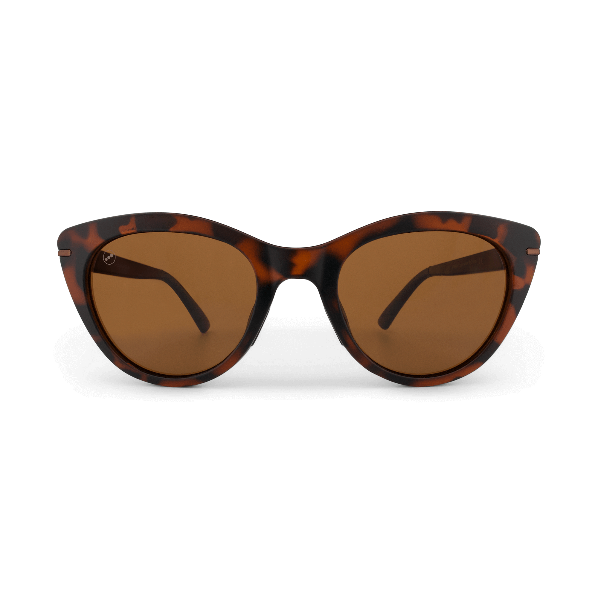 Calypso Caramel sunglasses, size medium, front view.