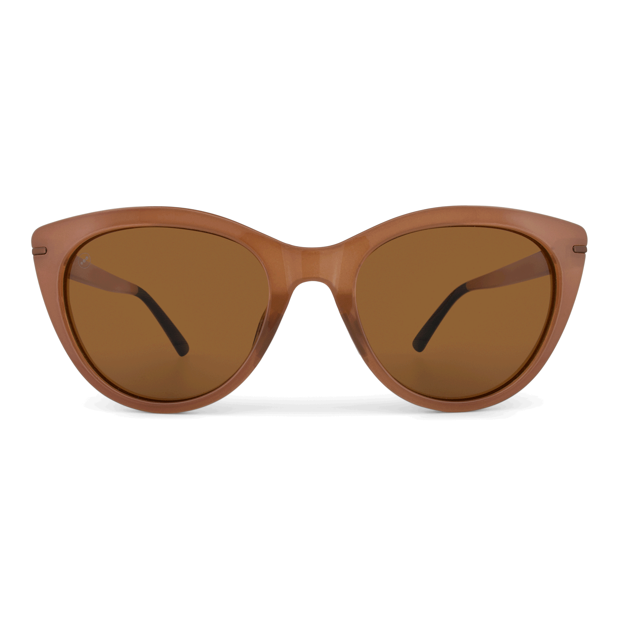 Calypso Maple sunglasses, size large-XL, front view.