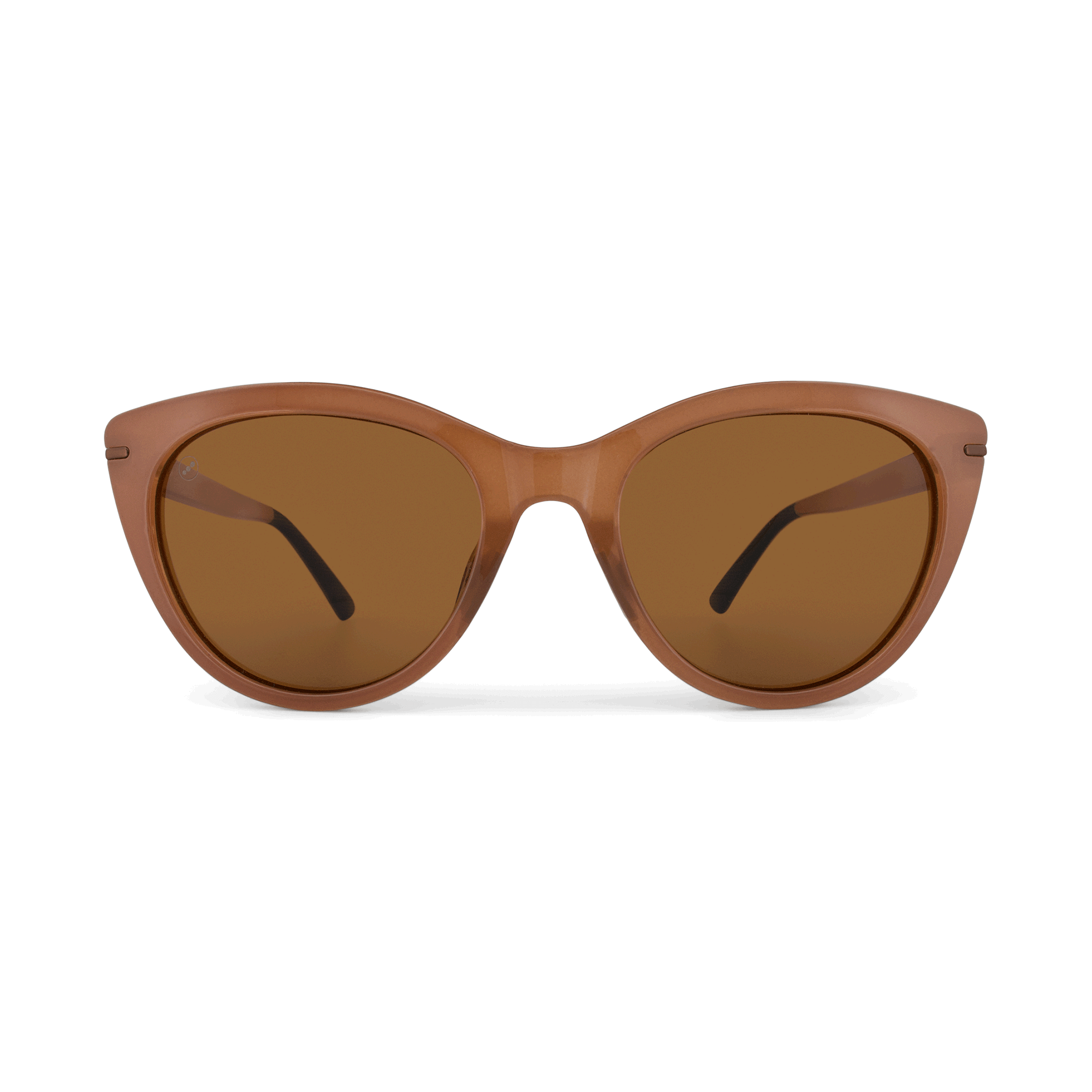 Calypso Maple sunglasses, size medium, front view.
