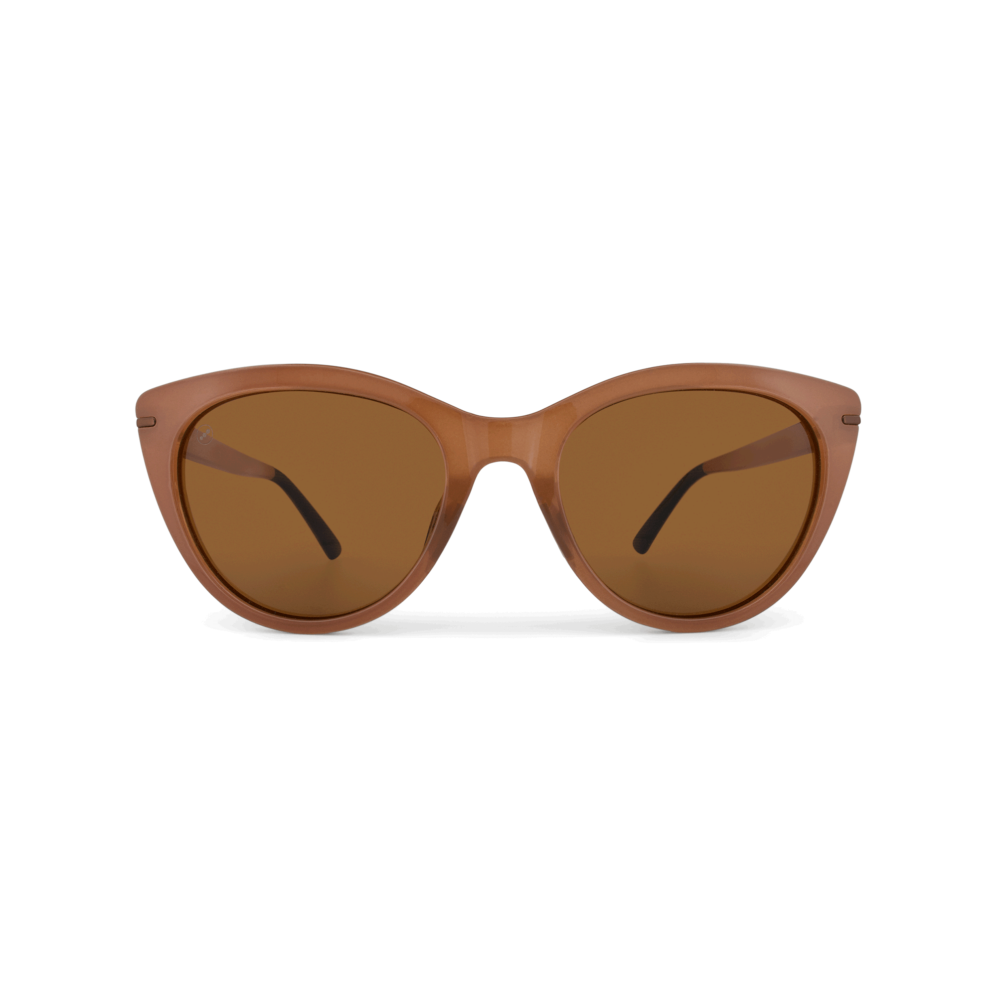 Calypso Maple sunglasses, size small, front view.
