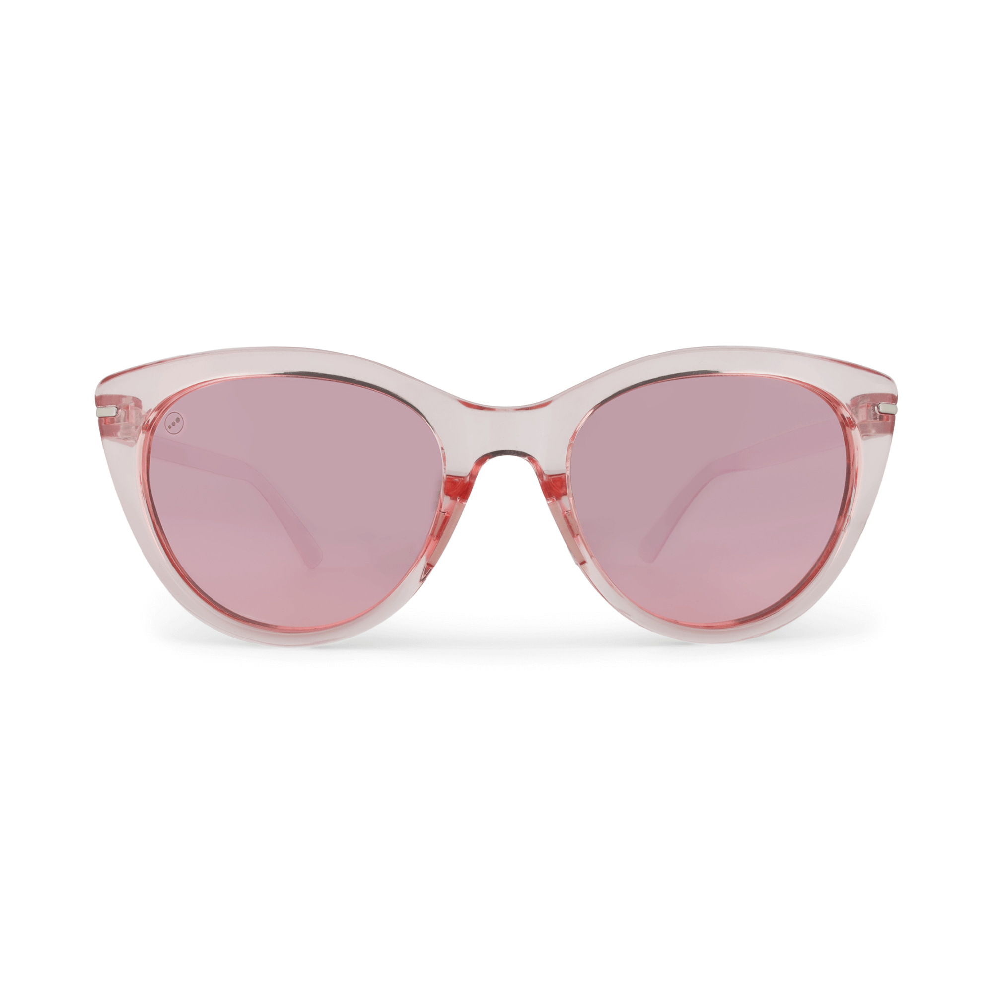 Calypso Cranberry sunglasses, size medium, front view.