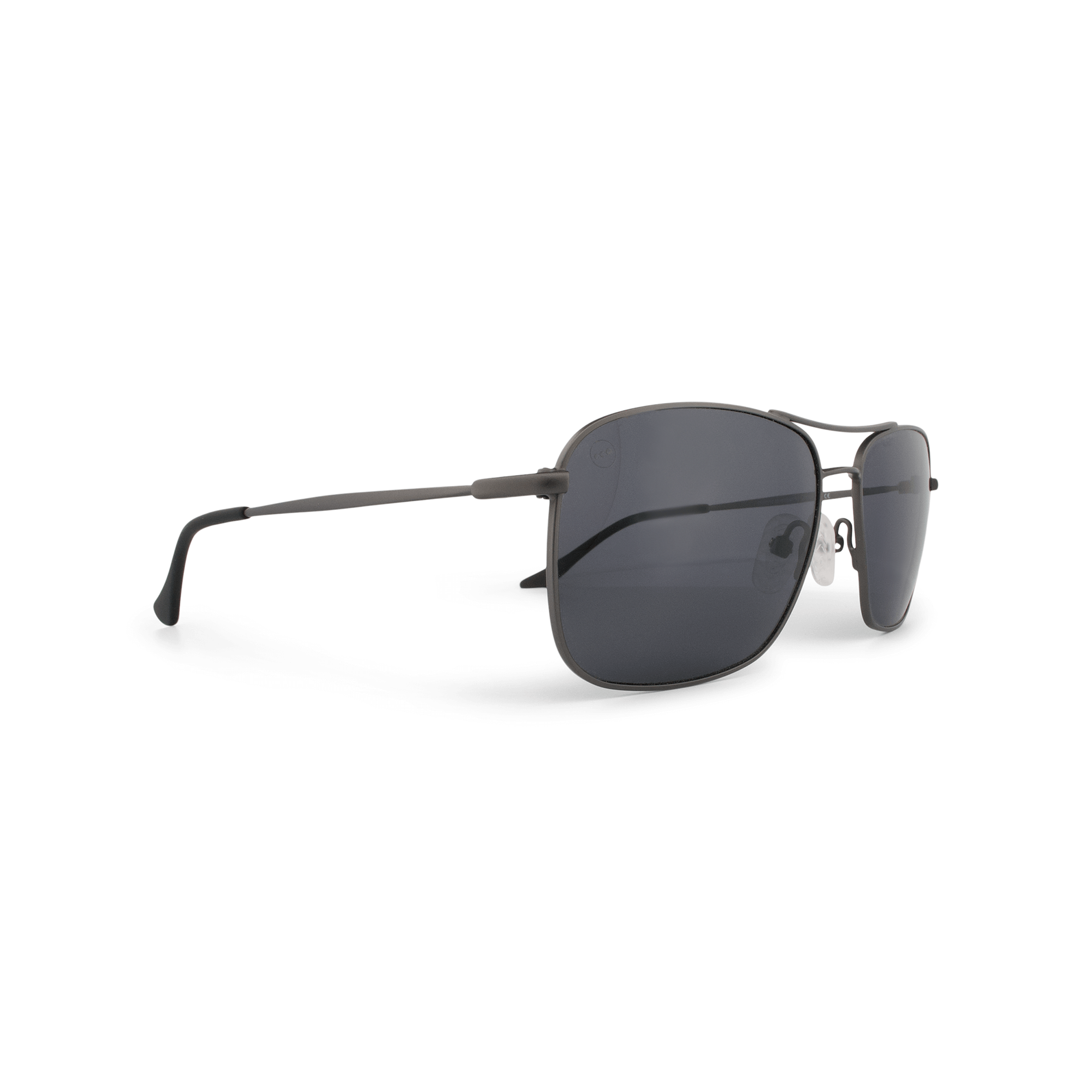 Crenshaw Blackberry sunglasses, size small, angle view.