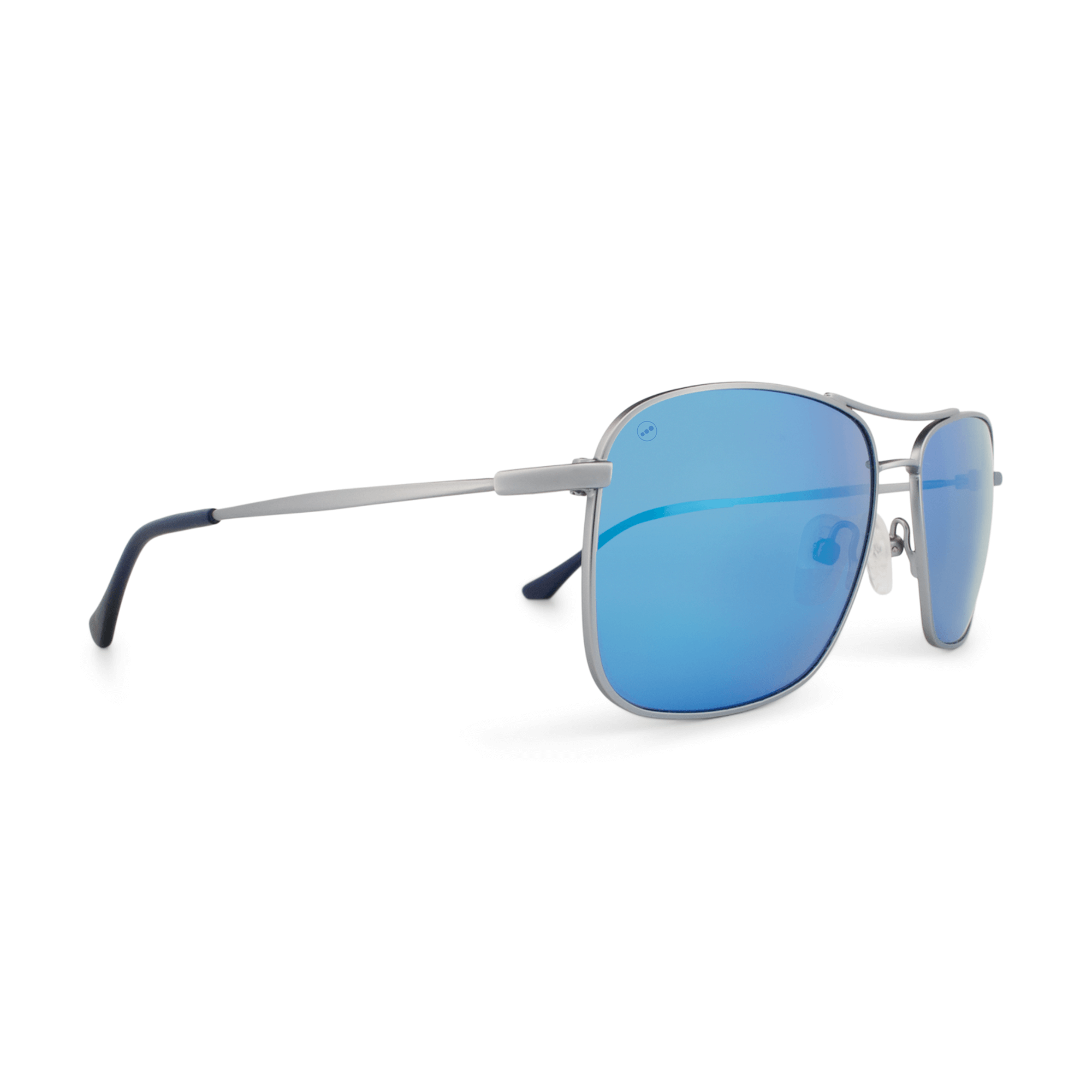 Crenshaw Blueberry sunglasses, size medium, angle view.