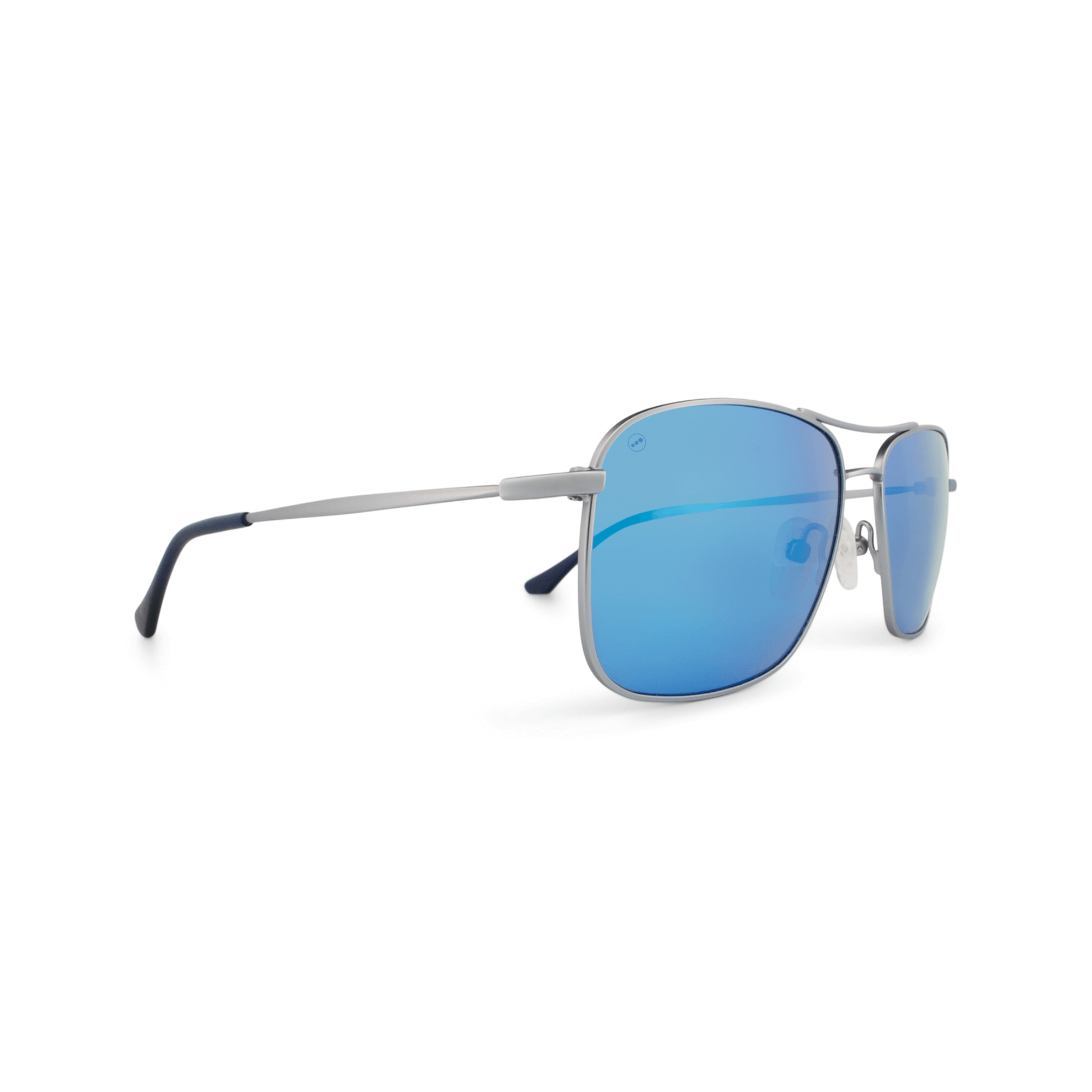 Crenshaw Blueberry sunglasses, size small, angle view.