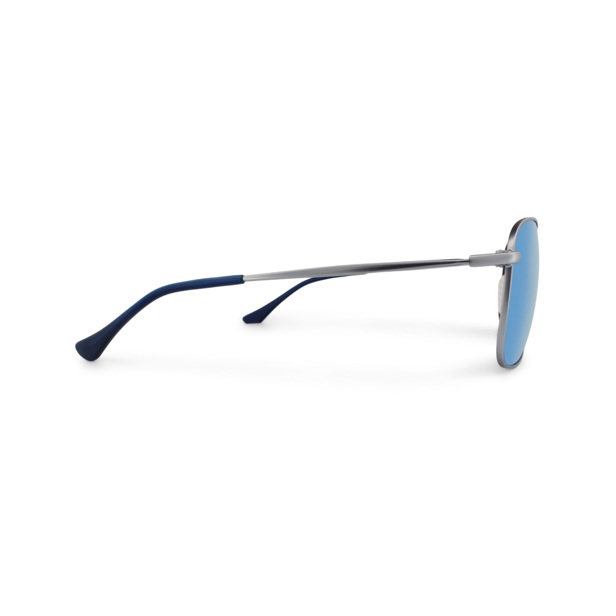 Crenshaw Blueberry sunglasses, size small, side view.