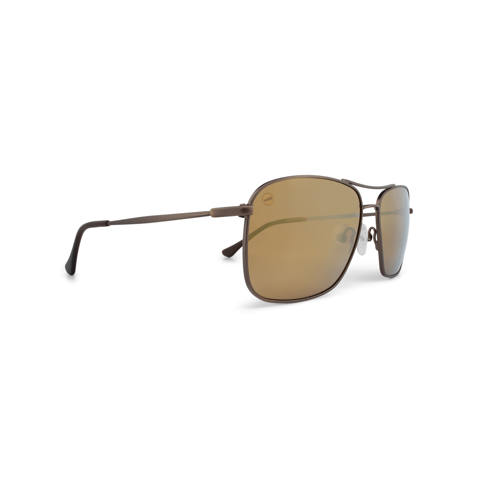 Crenshaw Caramel sunglasses, size small, angle view.