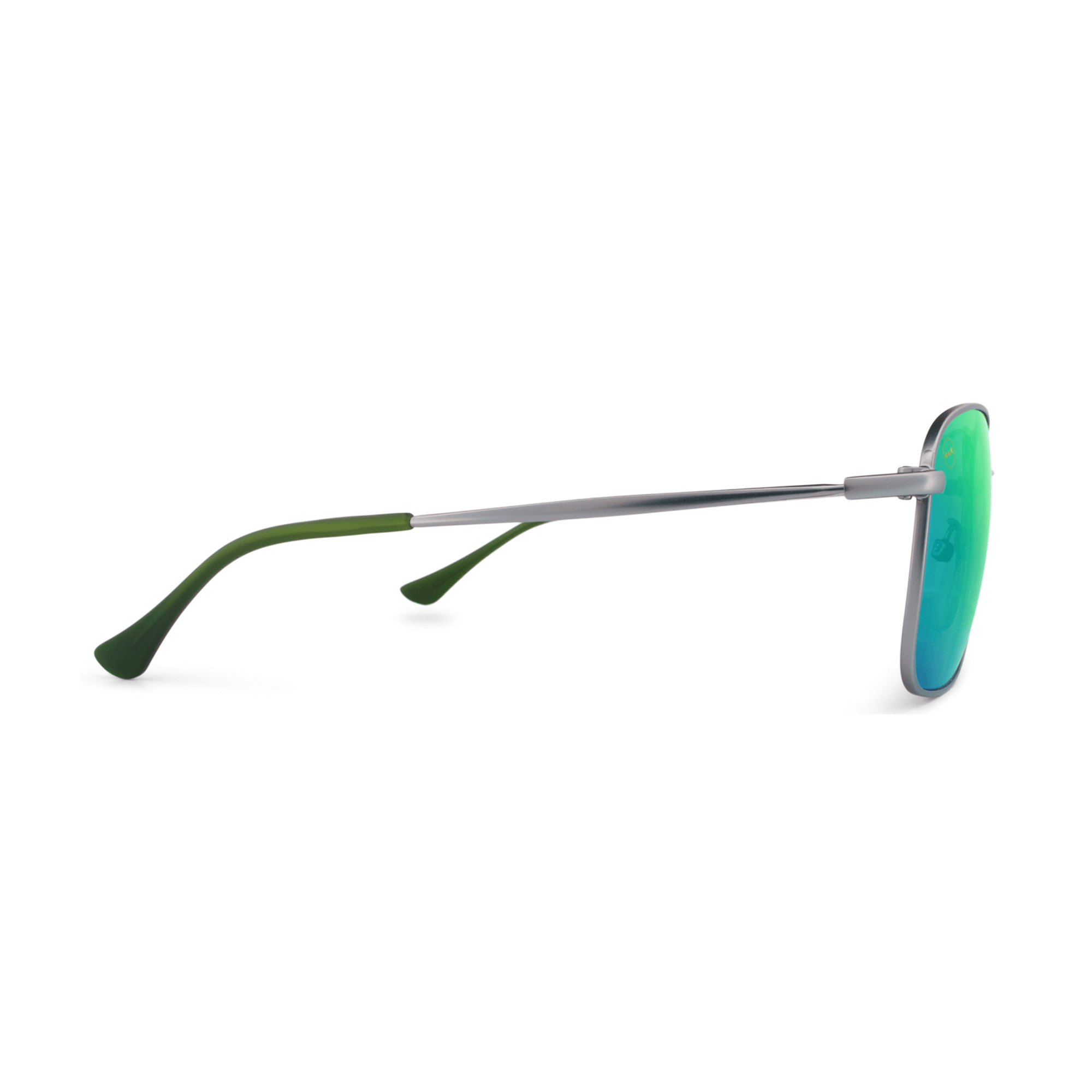 Crenshaw Lime sunglasses, size medium, side view.