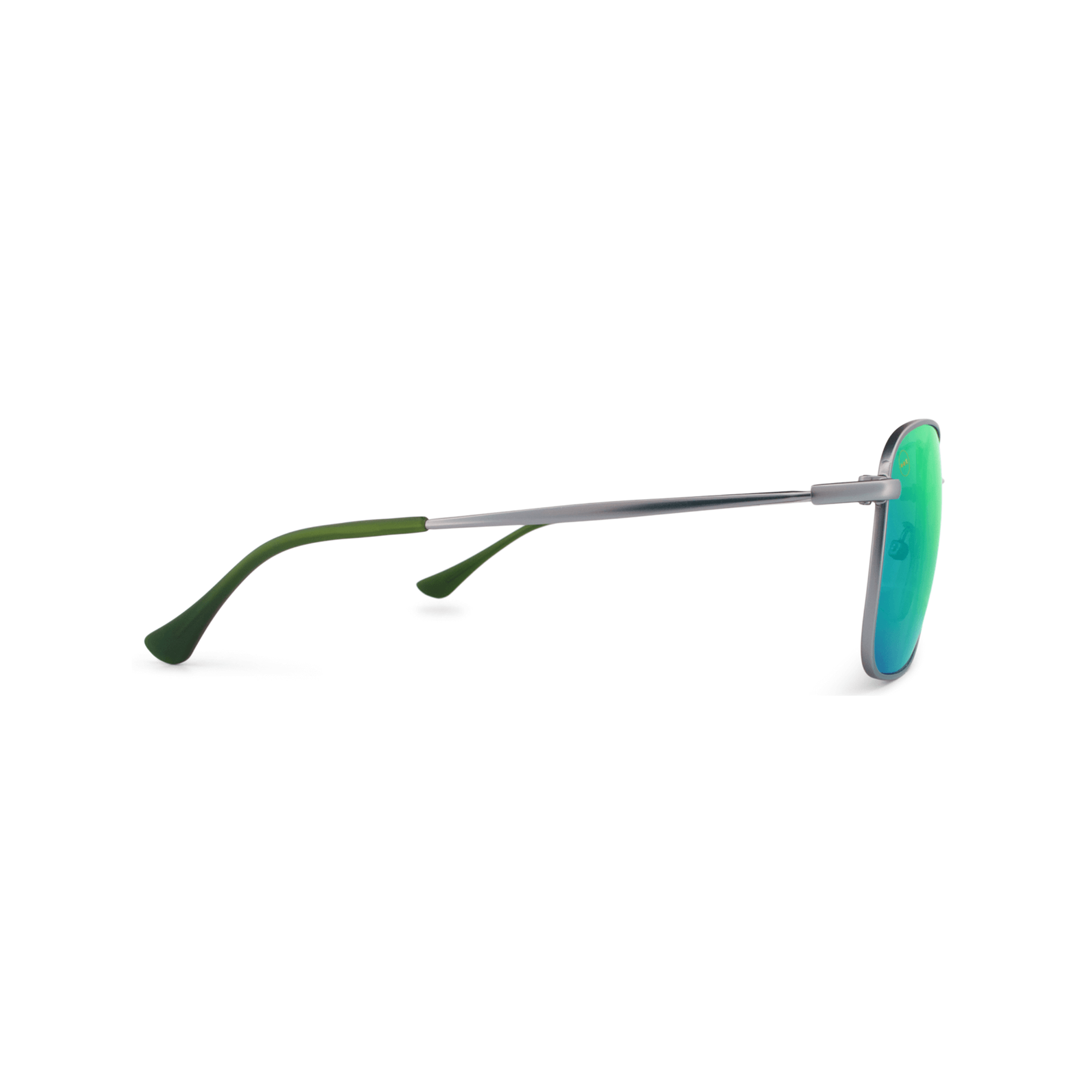 Crenshaw Lime sunglasses, size small, side view.