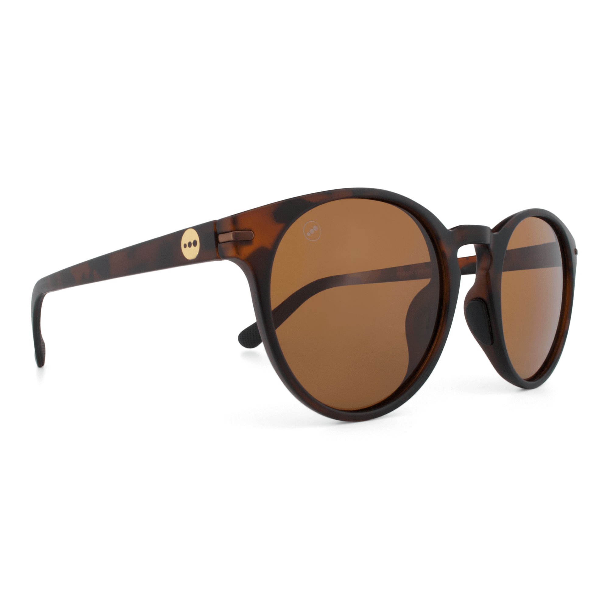 Honey Butterscotch sunglasses, size large-XL, angle view.