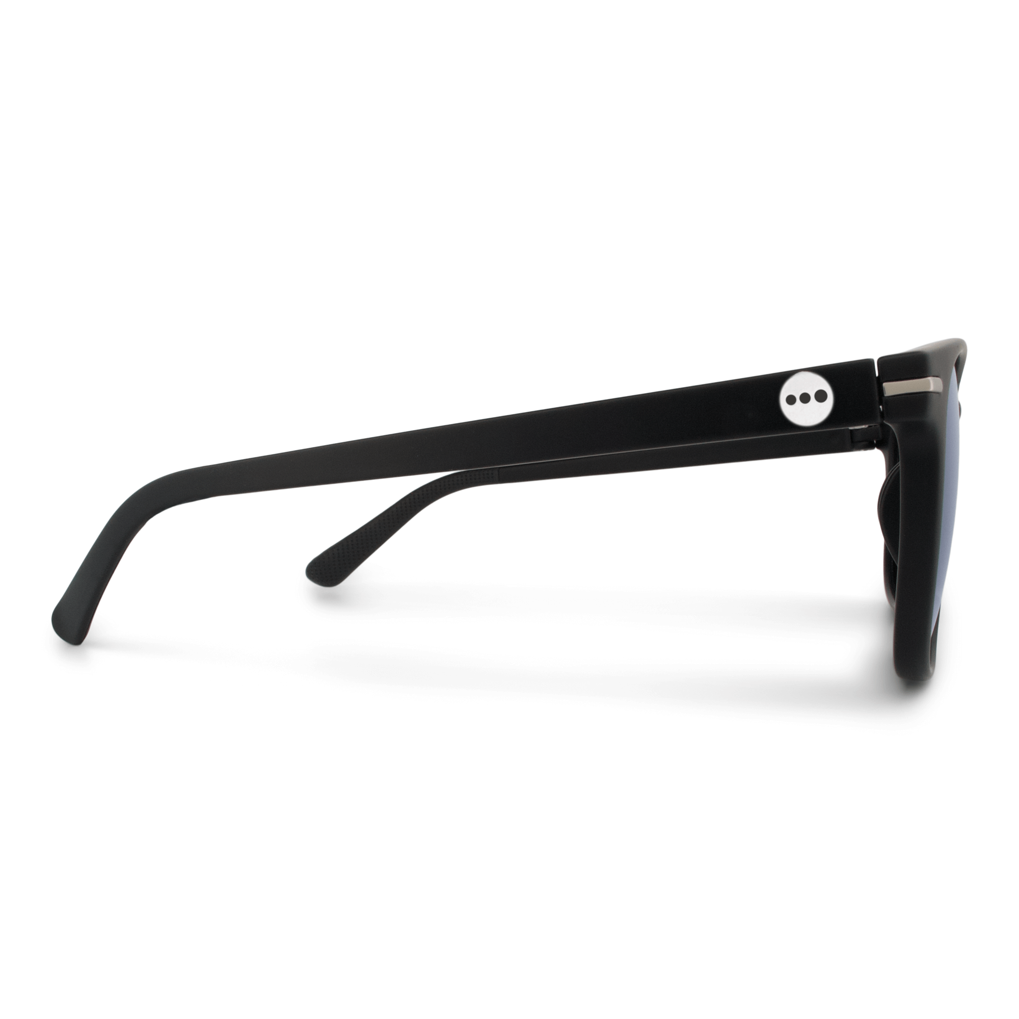 Honeydew Blackberry sunglasses, size large-XL, side view.