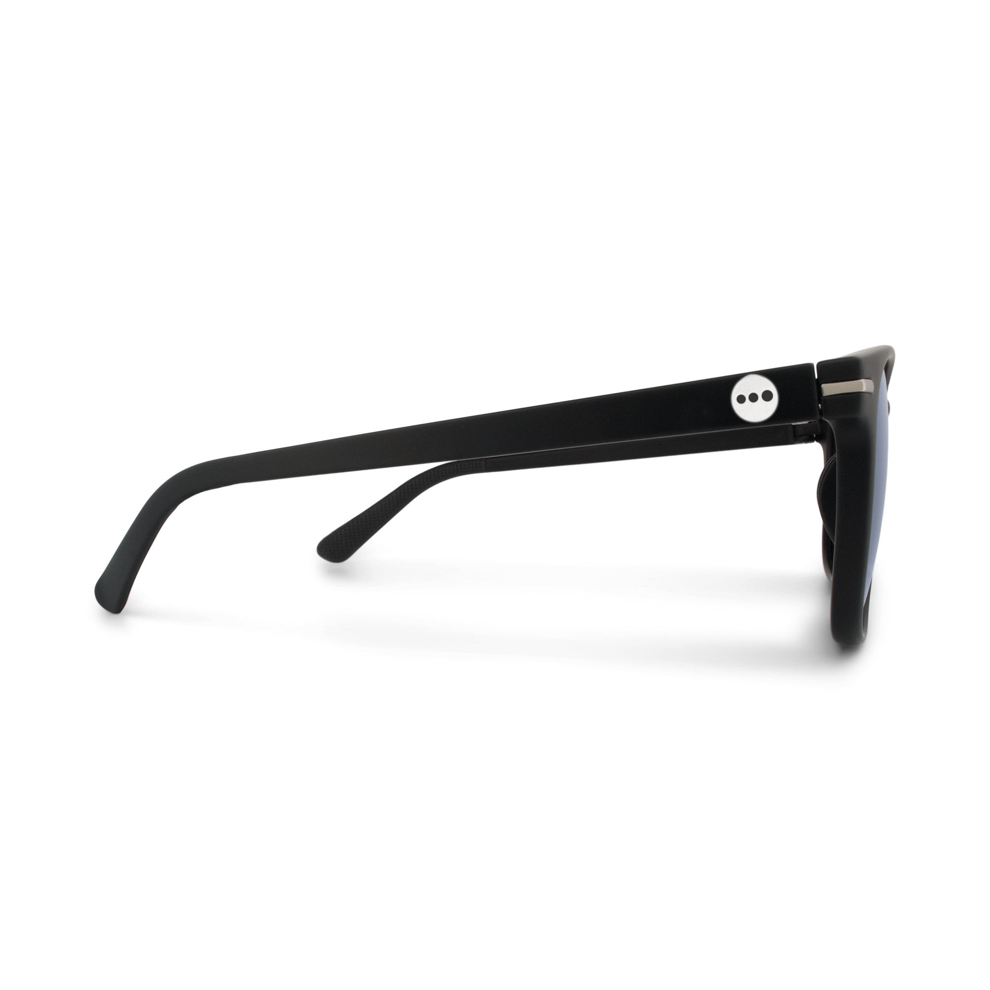 Honeydew Blackberry sunglasses, size medium, side view.