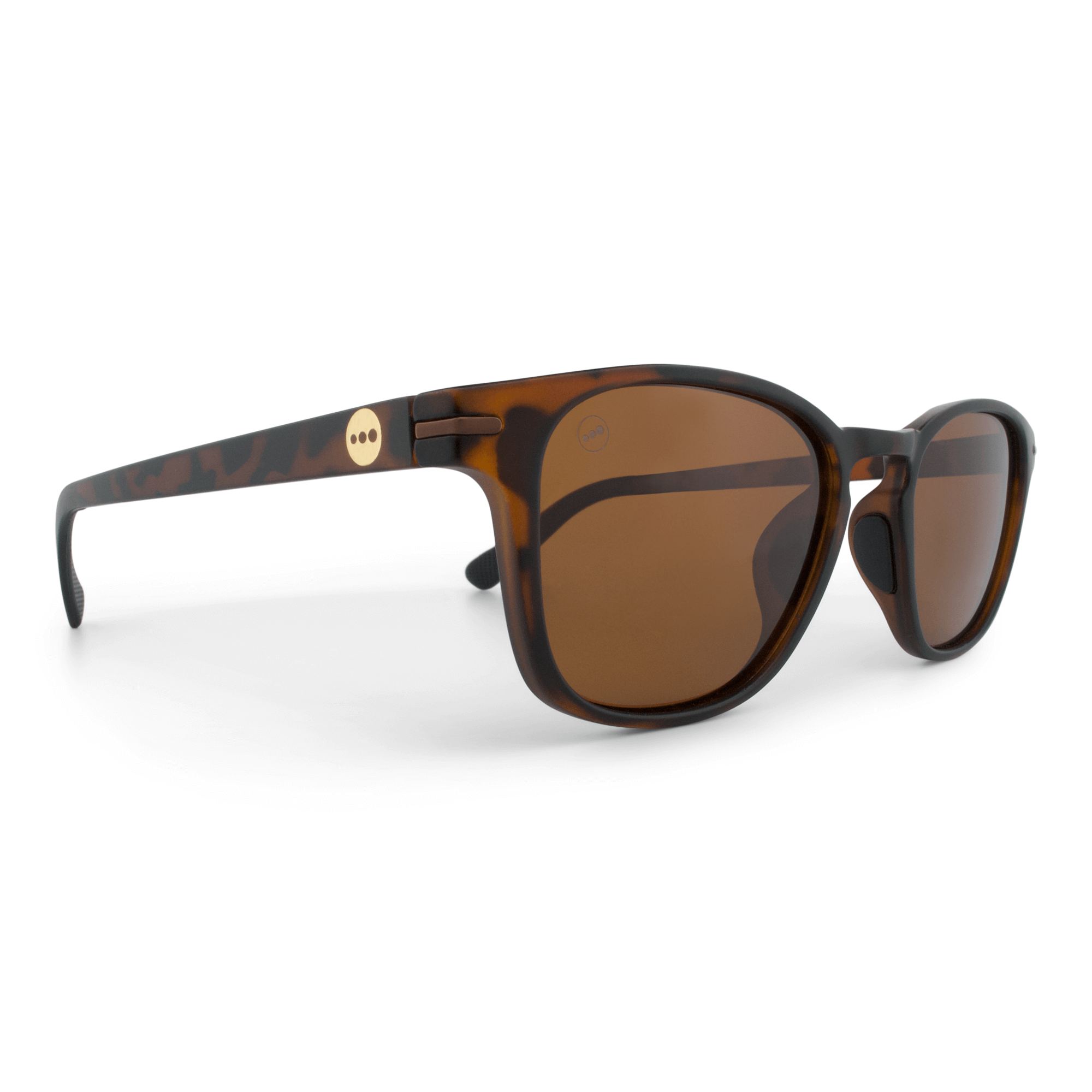 Honeydew Caramel sunglasses, size large-XL, angle view.