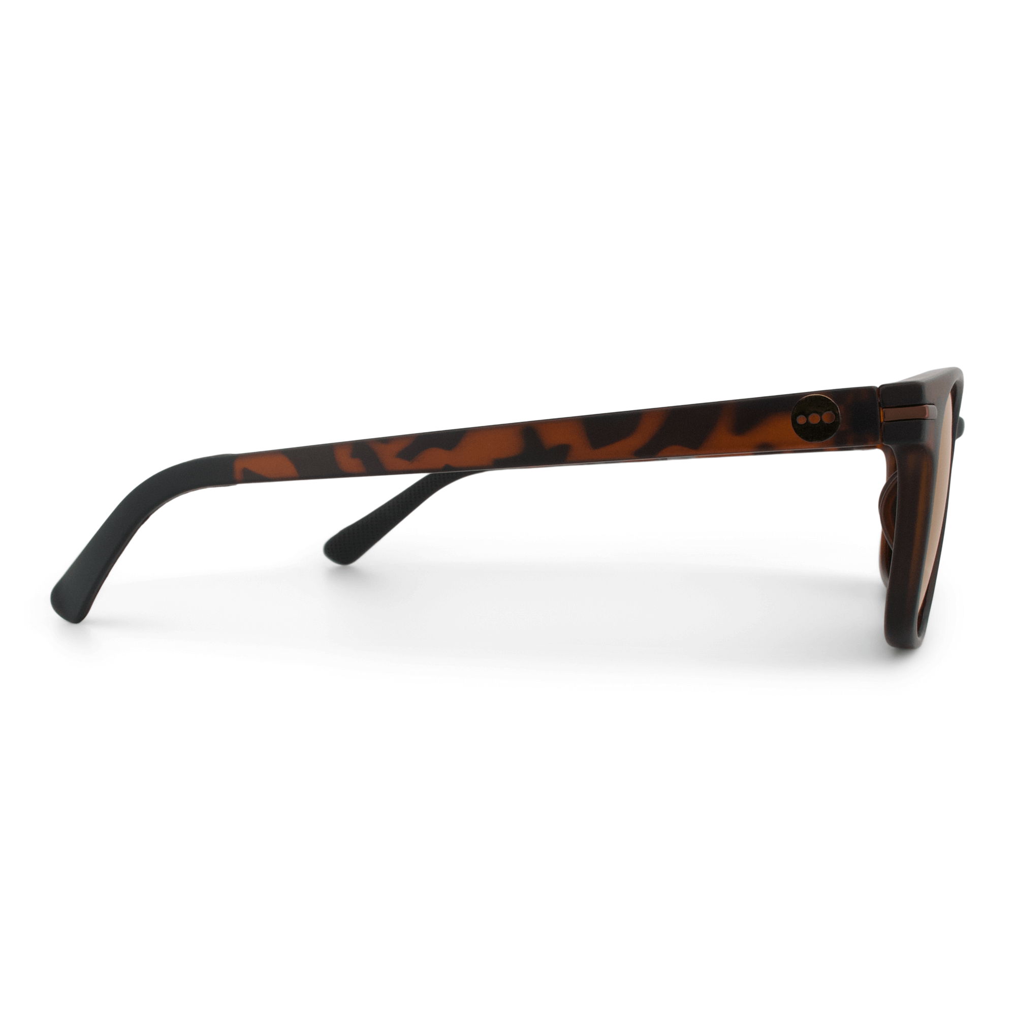 Honeydew Caramel sunglasses, size large-XL, side view.