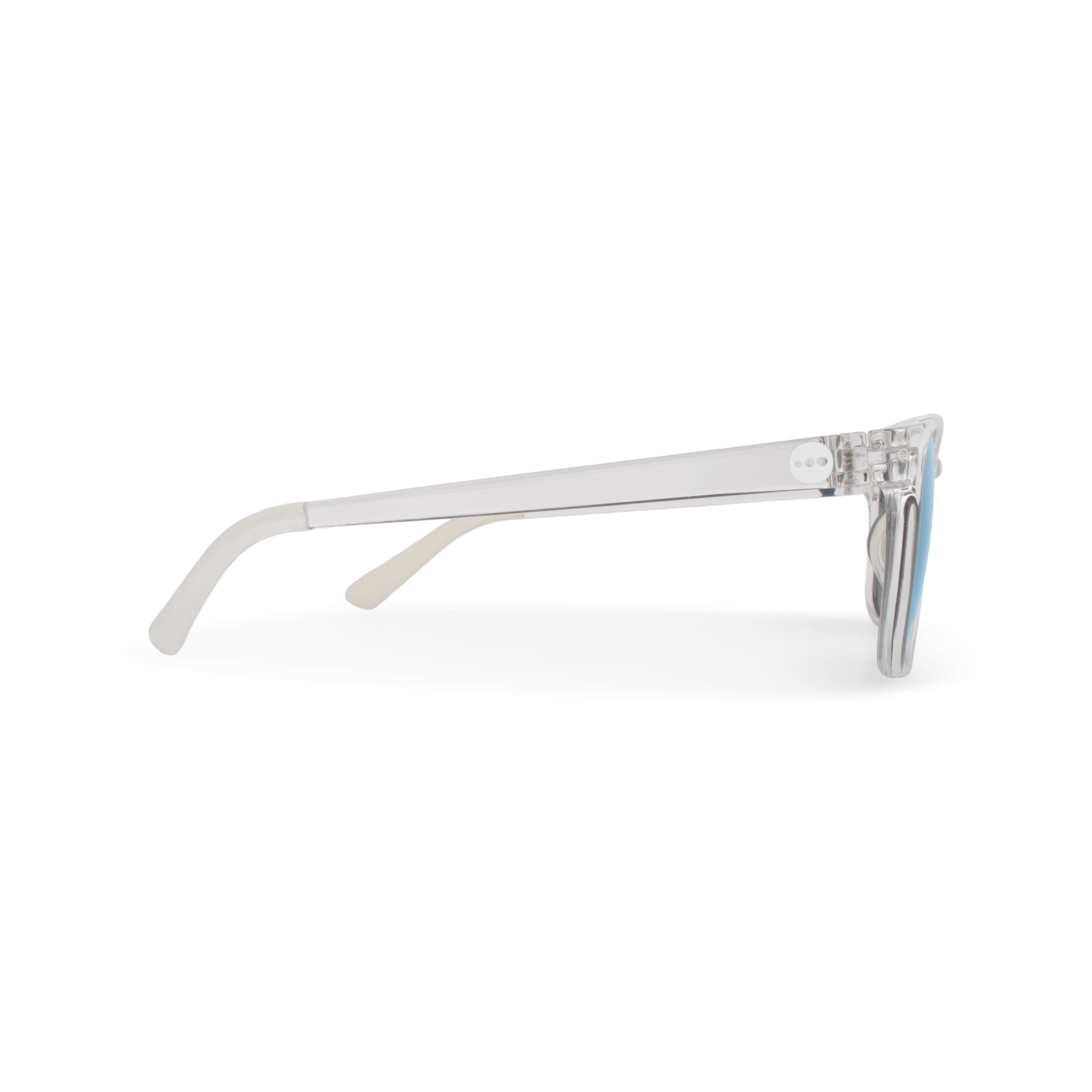 Honeydew Sage sunglasses, size small, side view.