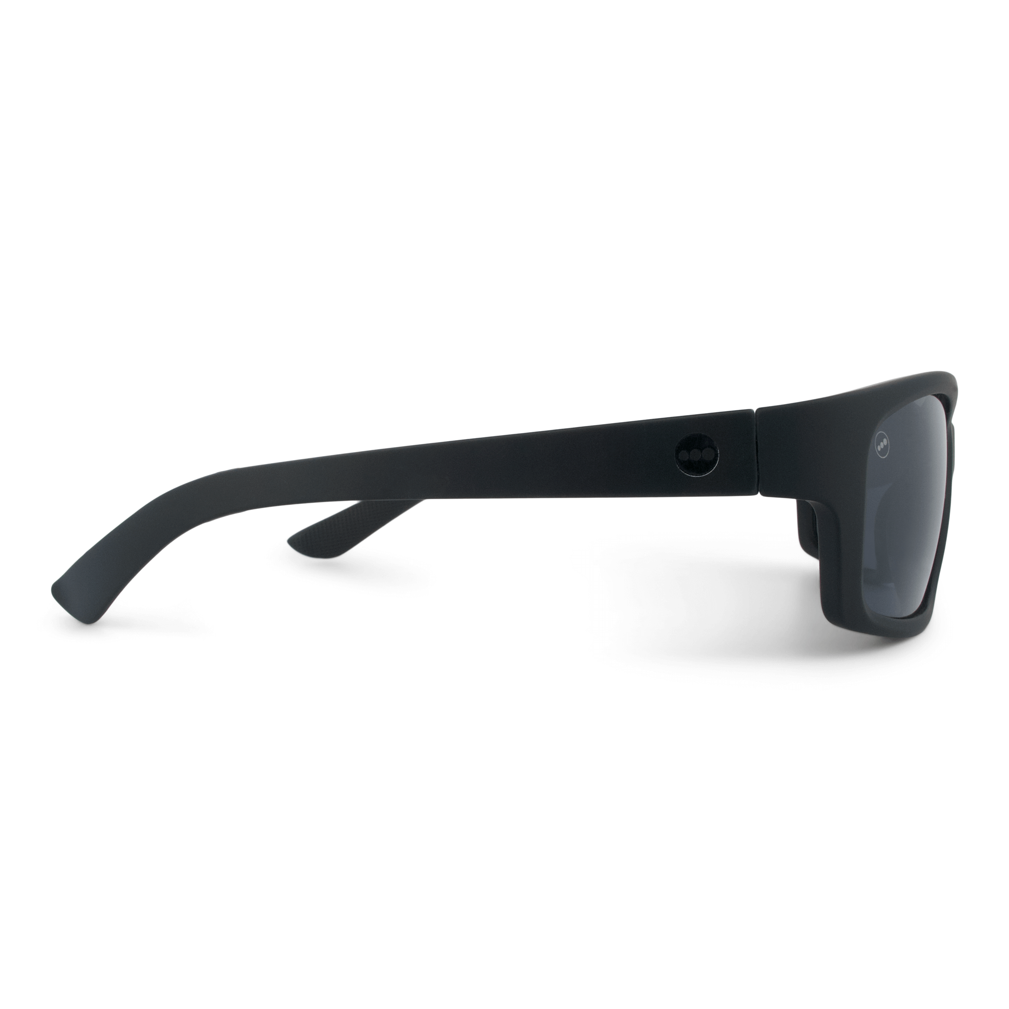 Papaya Blackberry sunglasses, size large-XL, side view.
