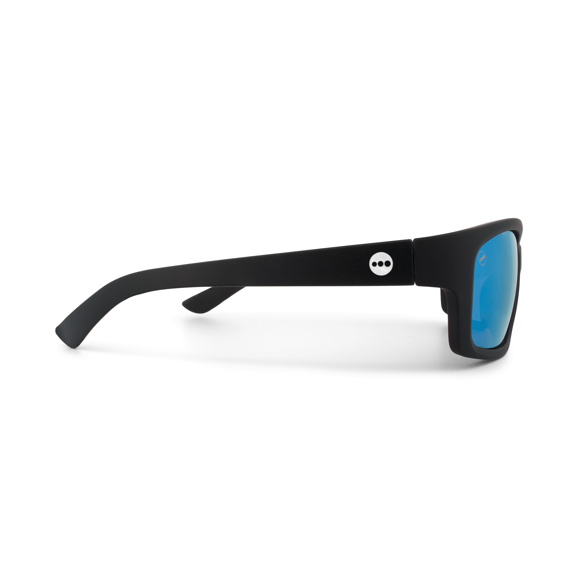 Papaya Juniper sunglasses, size medium, side view.