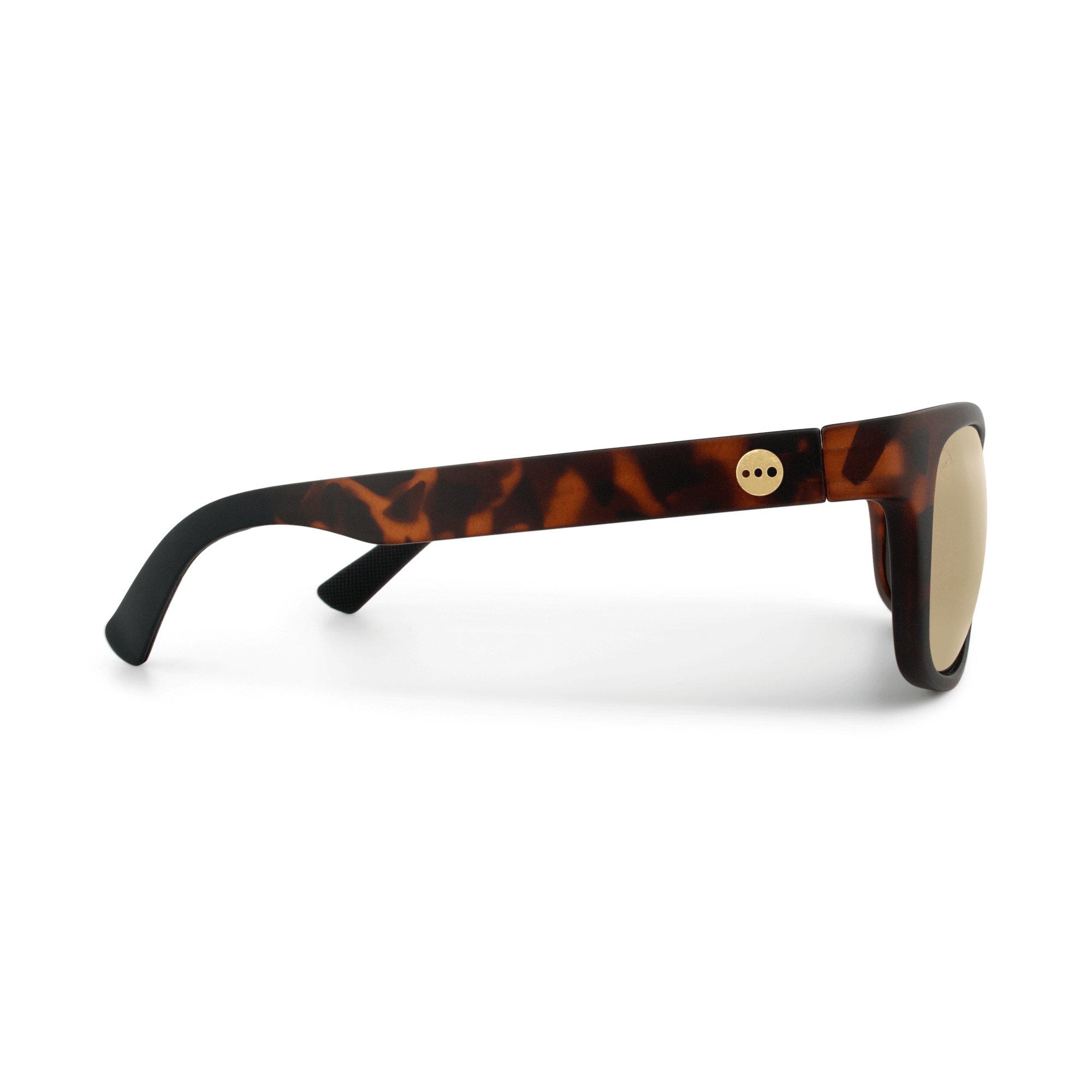 Sugar Butterscotch sunglasses, size medium, side view.