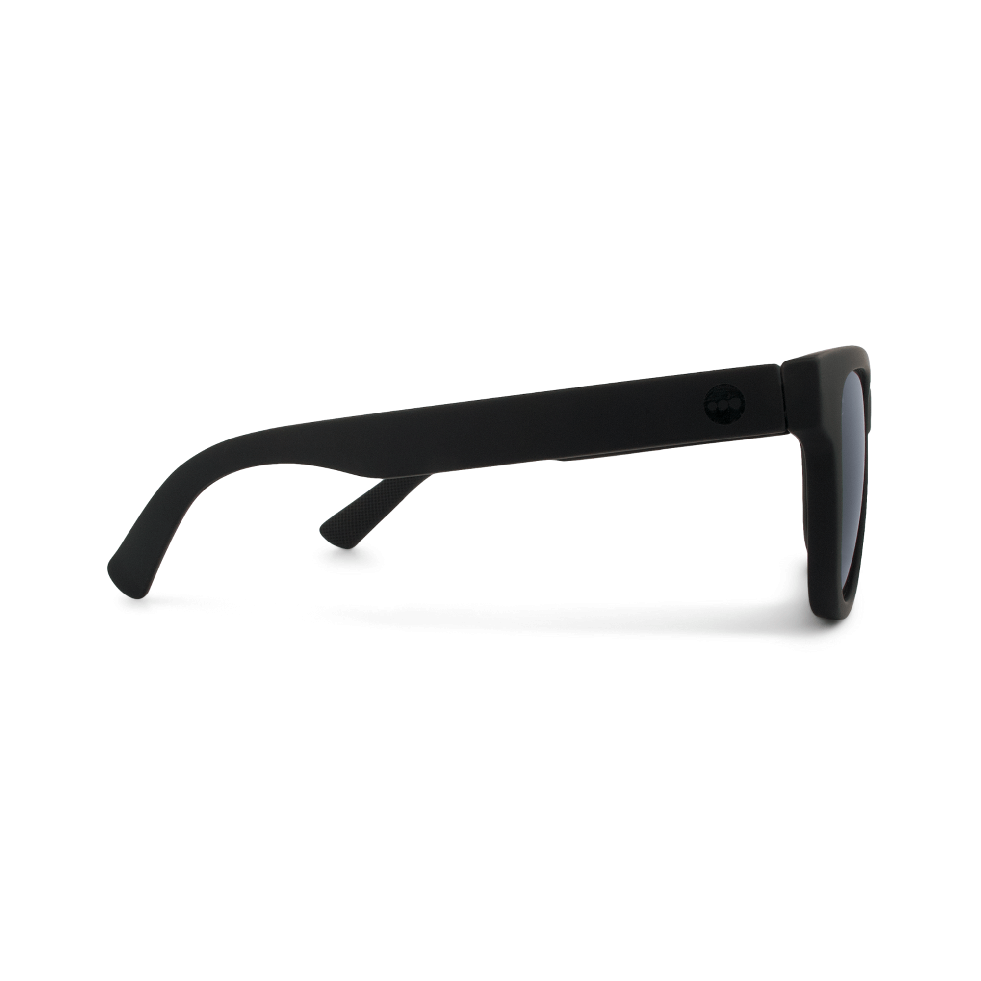 Valencia Blackberry sunglasses, size medium, side view.