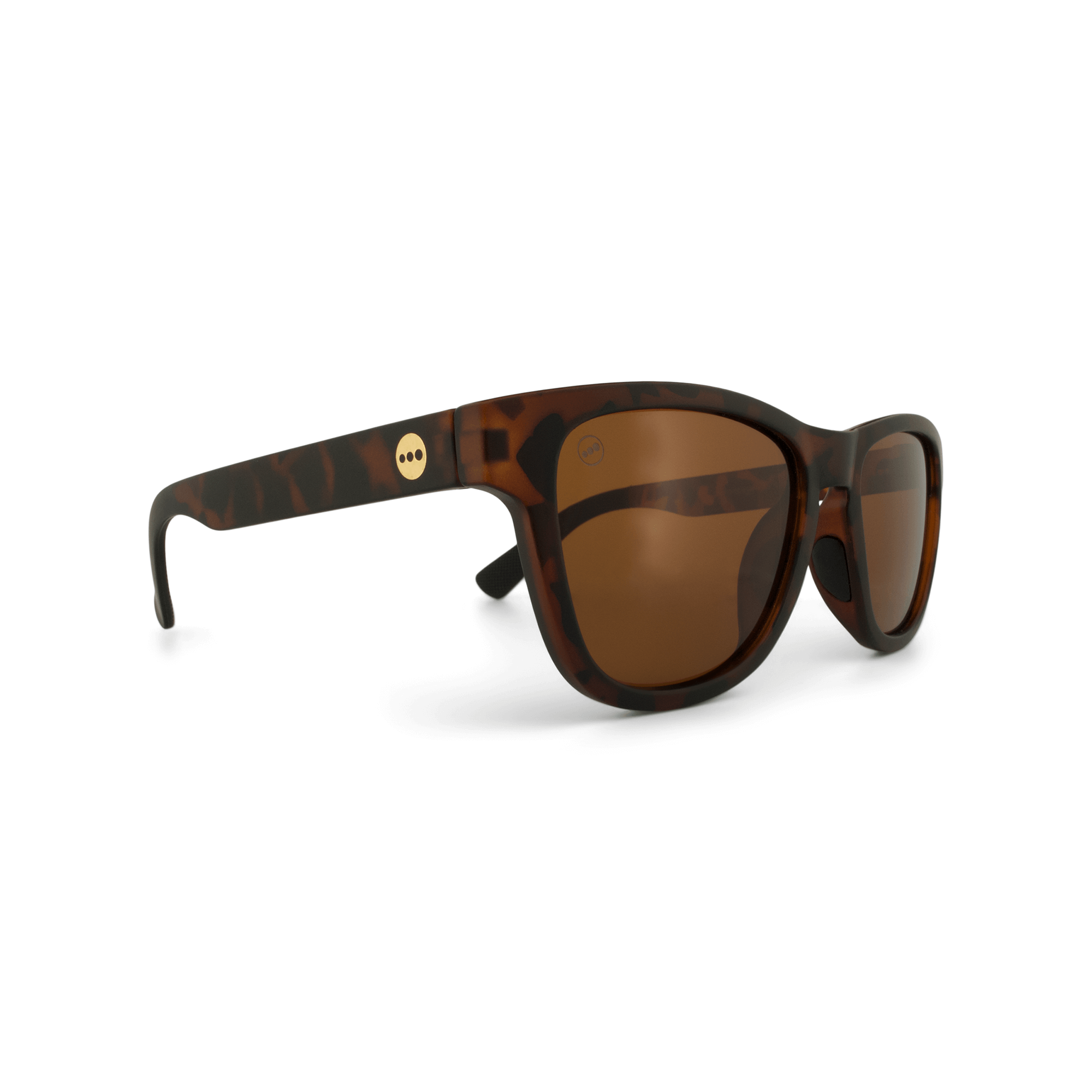 Valencia Caramel sunglasses, size small, angle view.