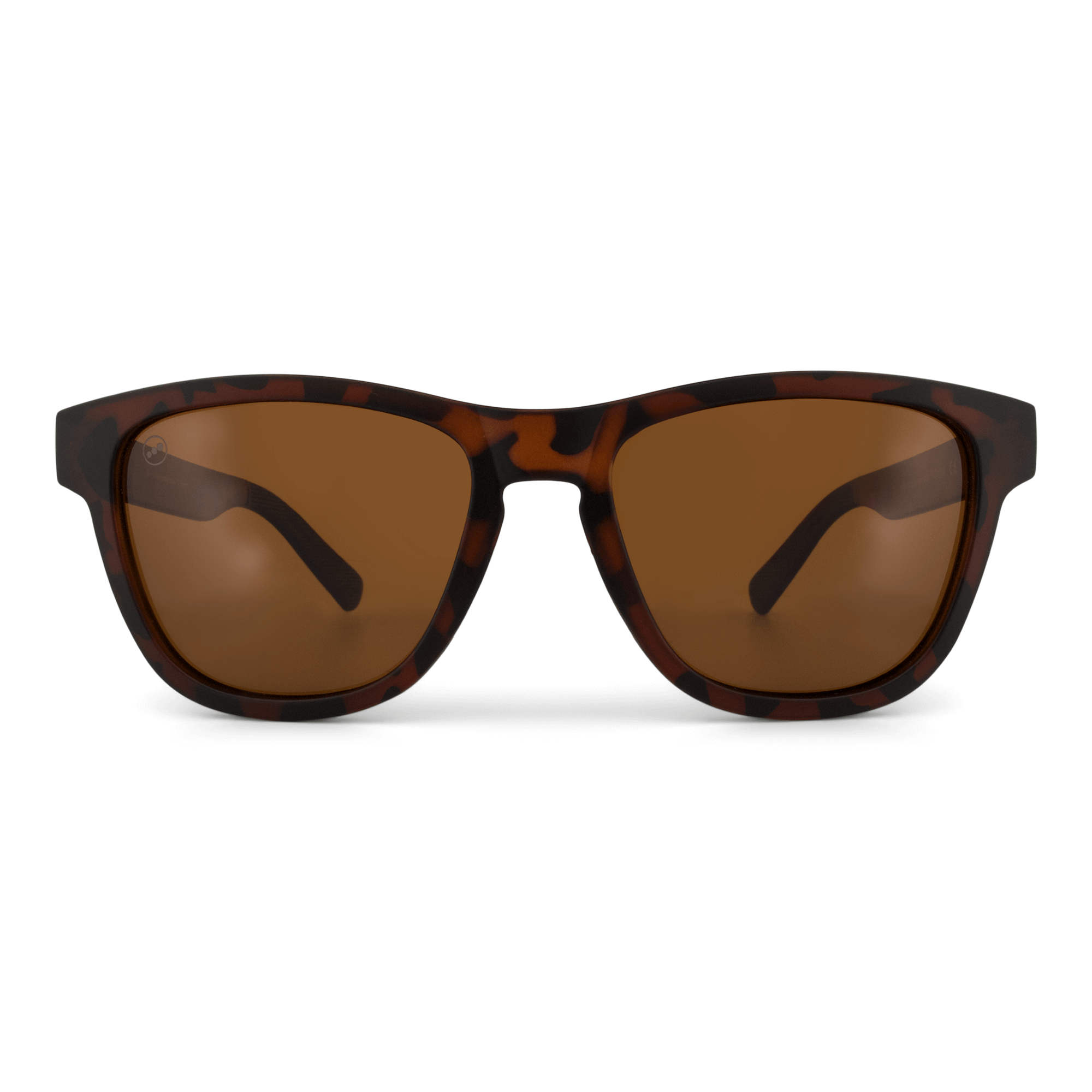 Valencia Caramel sunglasses, size large-XL, front view.
