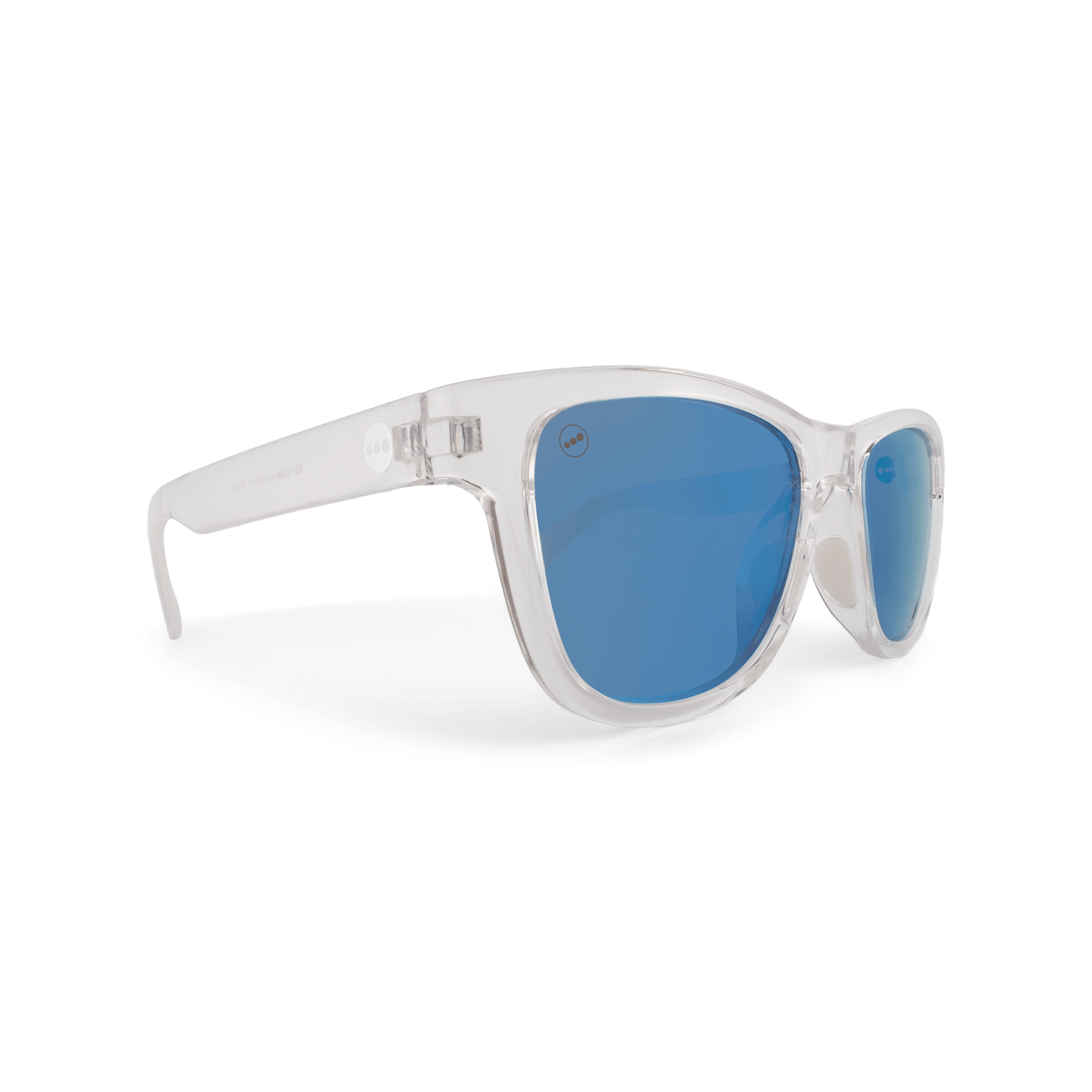 Valencia Ice sunglasses, size small, angle view.