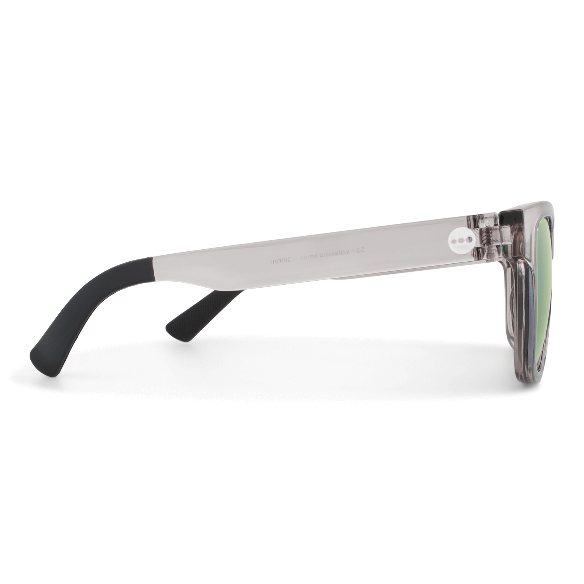 Valencia Mint sunglasses, size large-XL, side view.