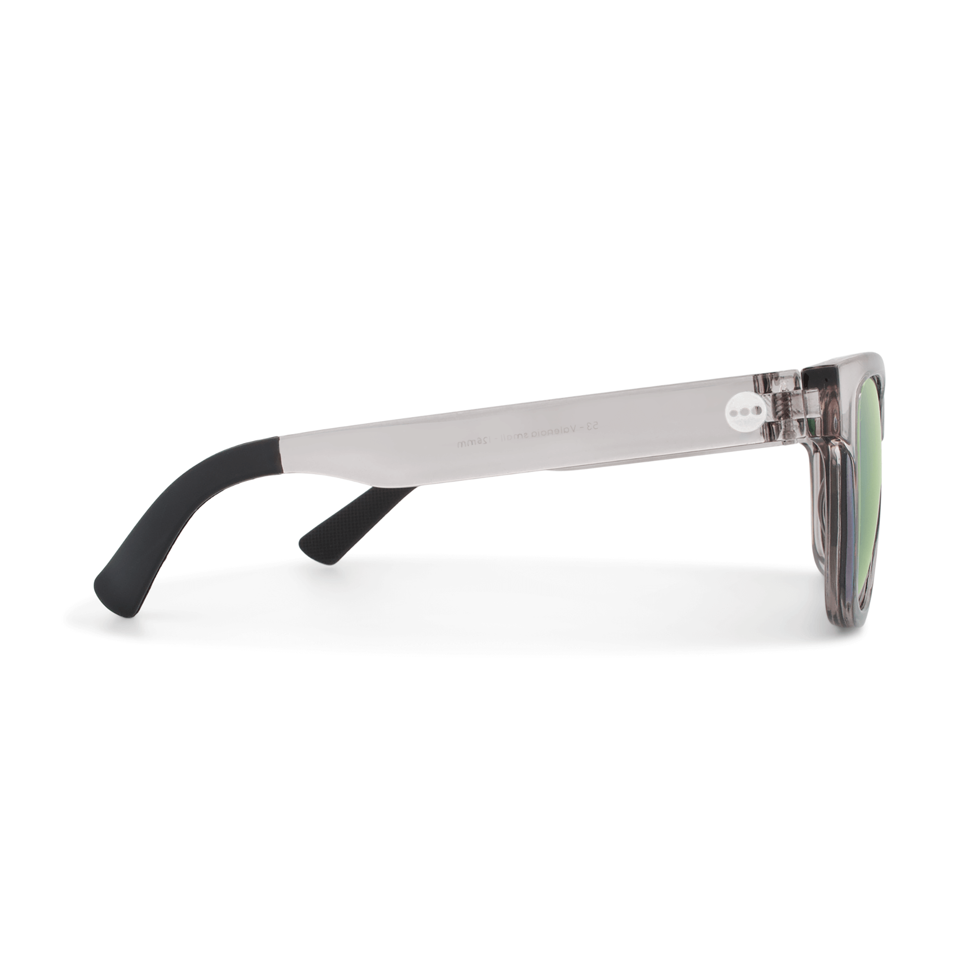 Valencia Mint sunglasses, size medium, side view.