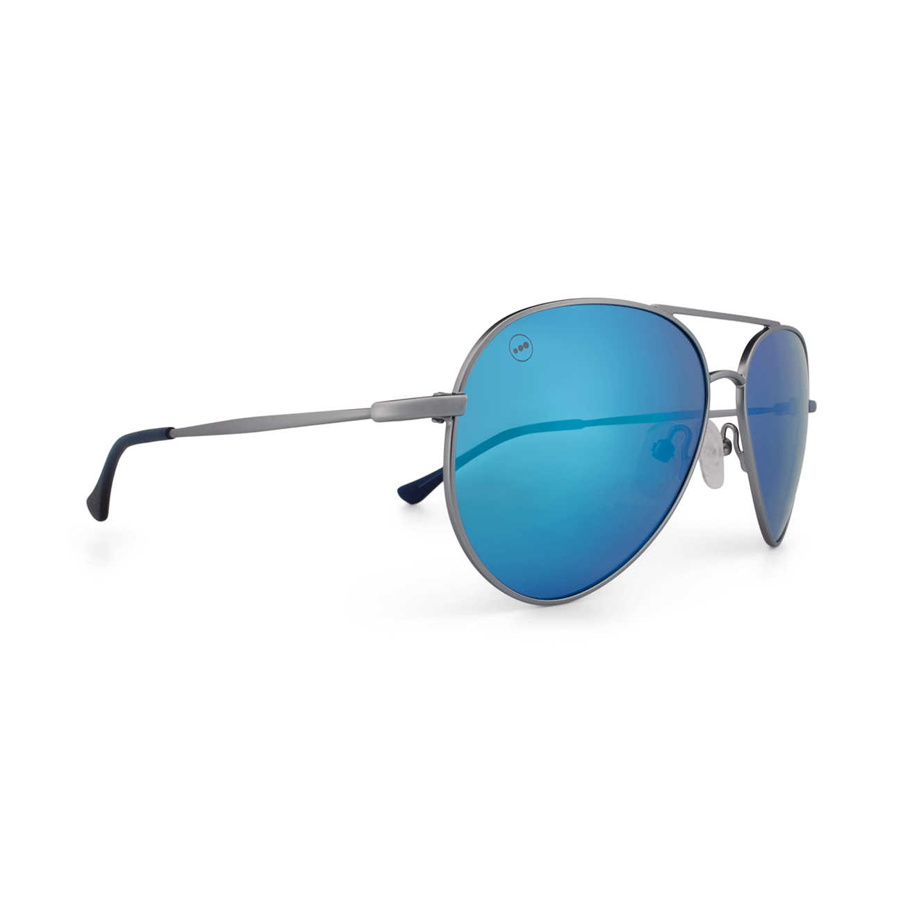 Bodacious Blueberry sunglasses, size medium, angle view.