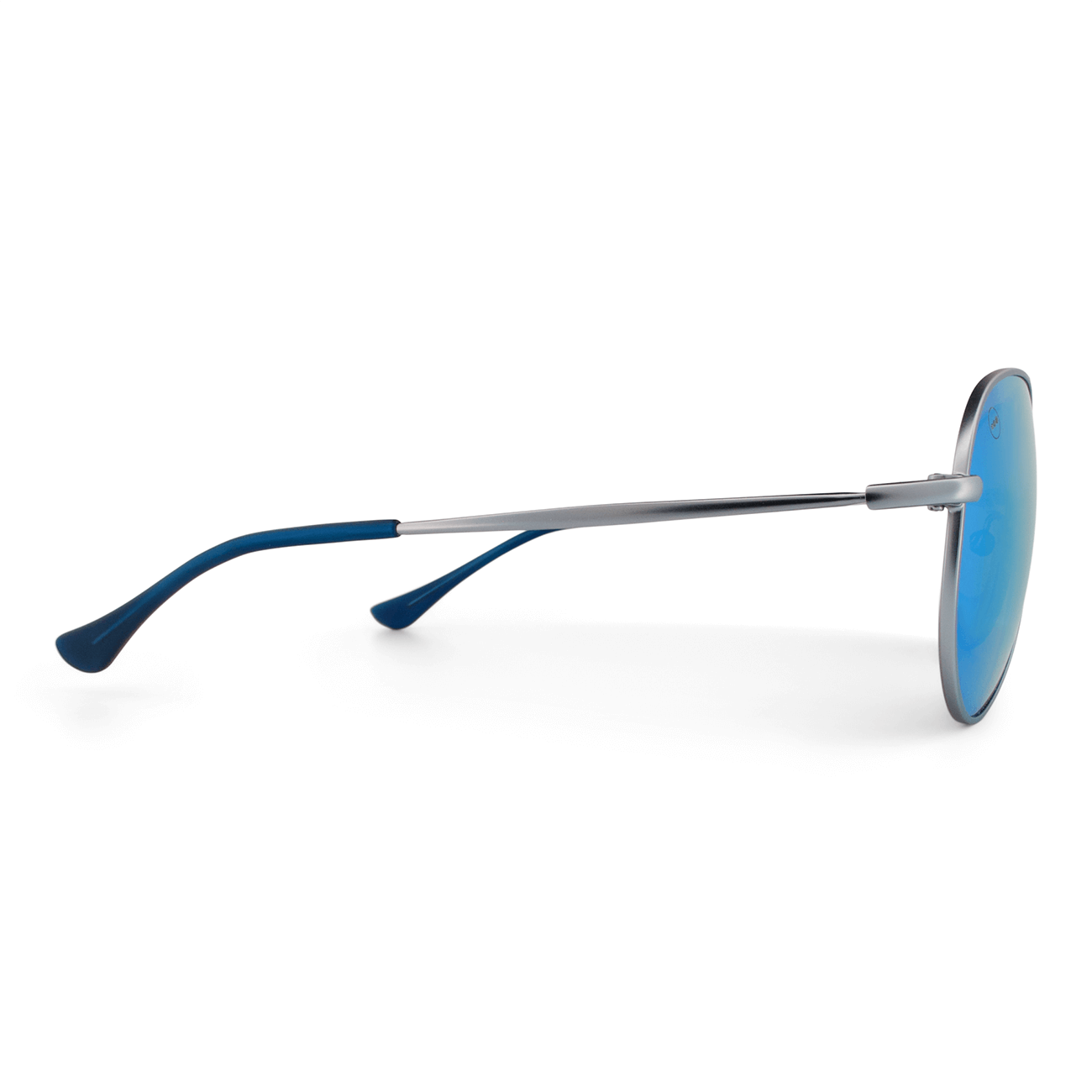 Bodacious Blueberry sunglasses, size large-XL, side view.