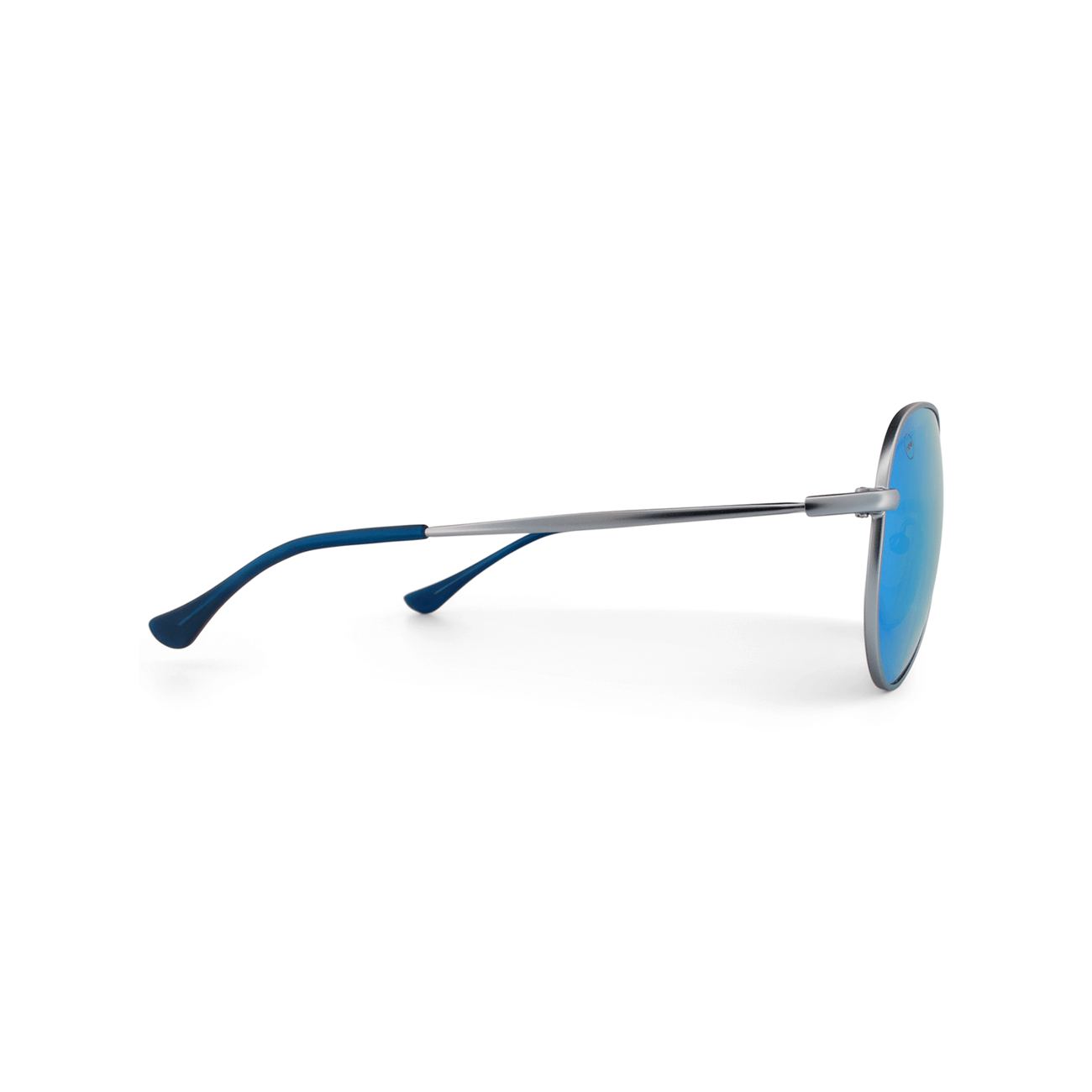 Bodacious Blueberry sunglasses, size small, side view.