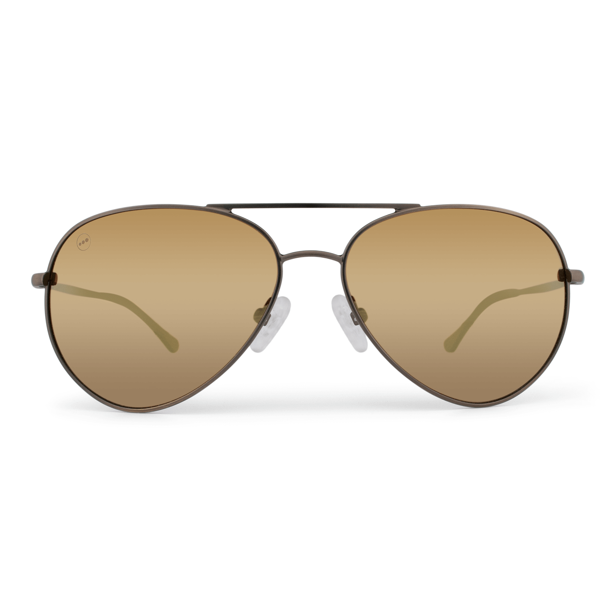 Bodacious Caramel sunglasses, size large-XL, front view.