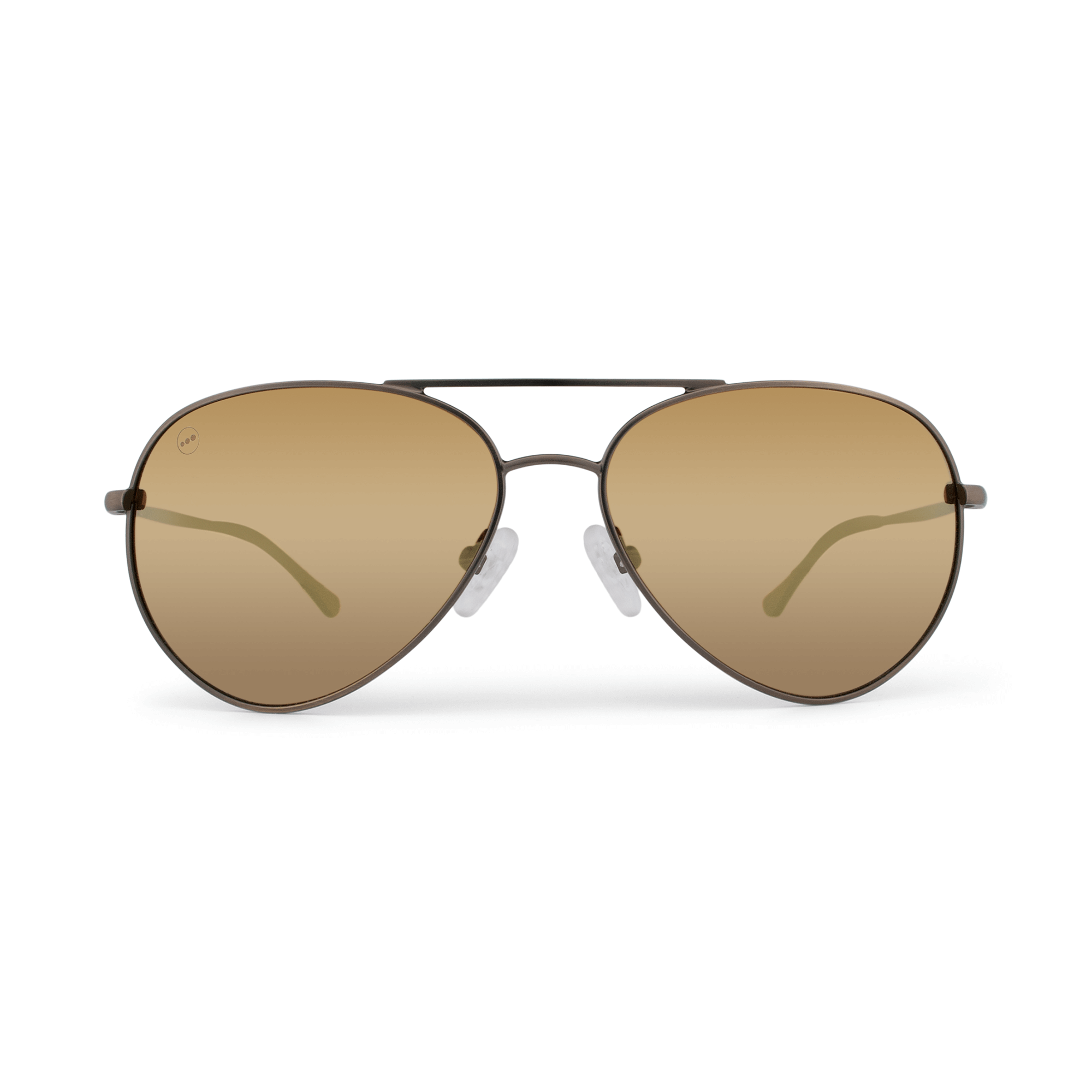 Bodacious Caramel sunglasses, size medium, front view.