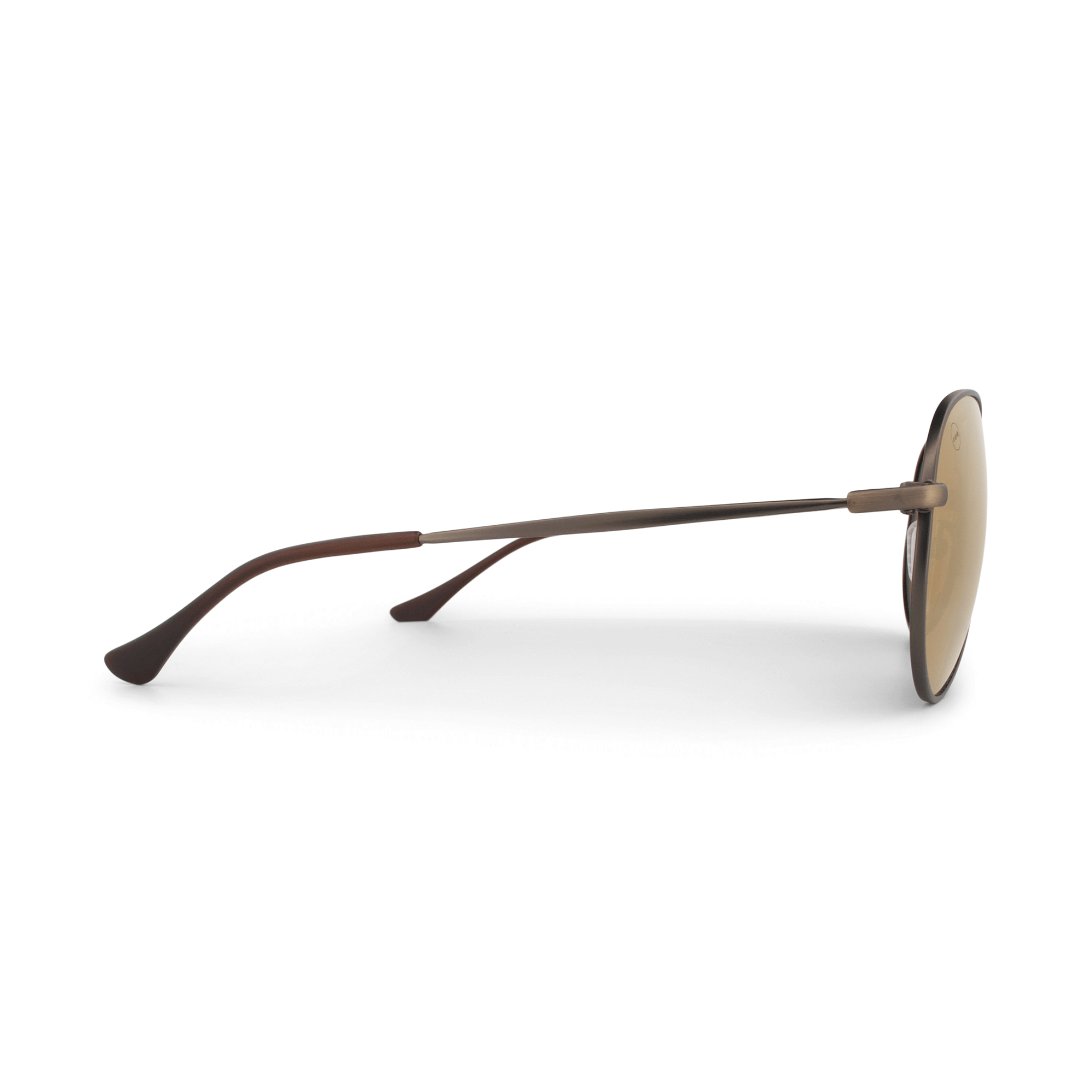 Bodacious Caramel sunglasses, size medium, side view.
