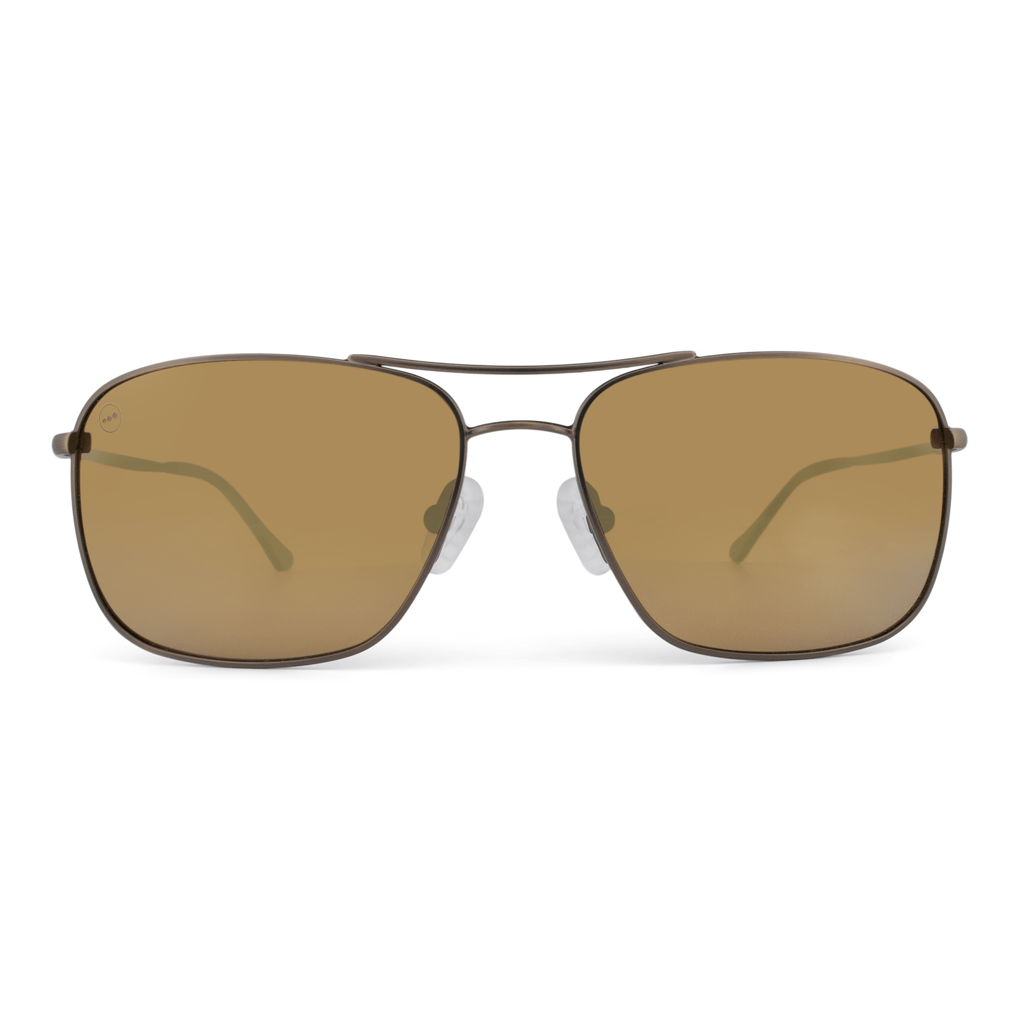 Crenshaw Caramel sunglasses, size large-XL, front view.