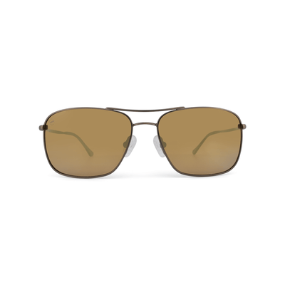 Crenshaw Caramel sunglasses, size small, front view.