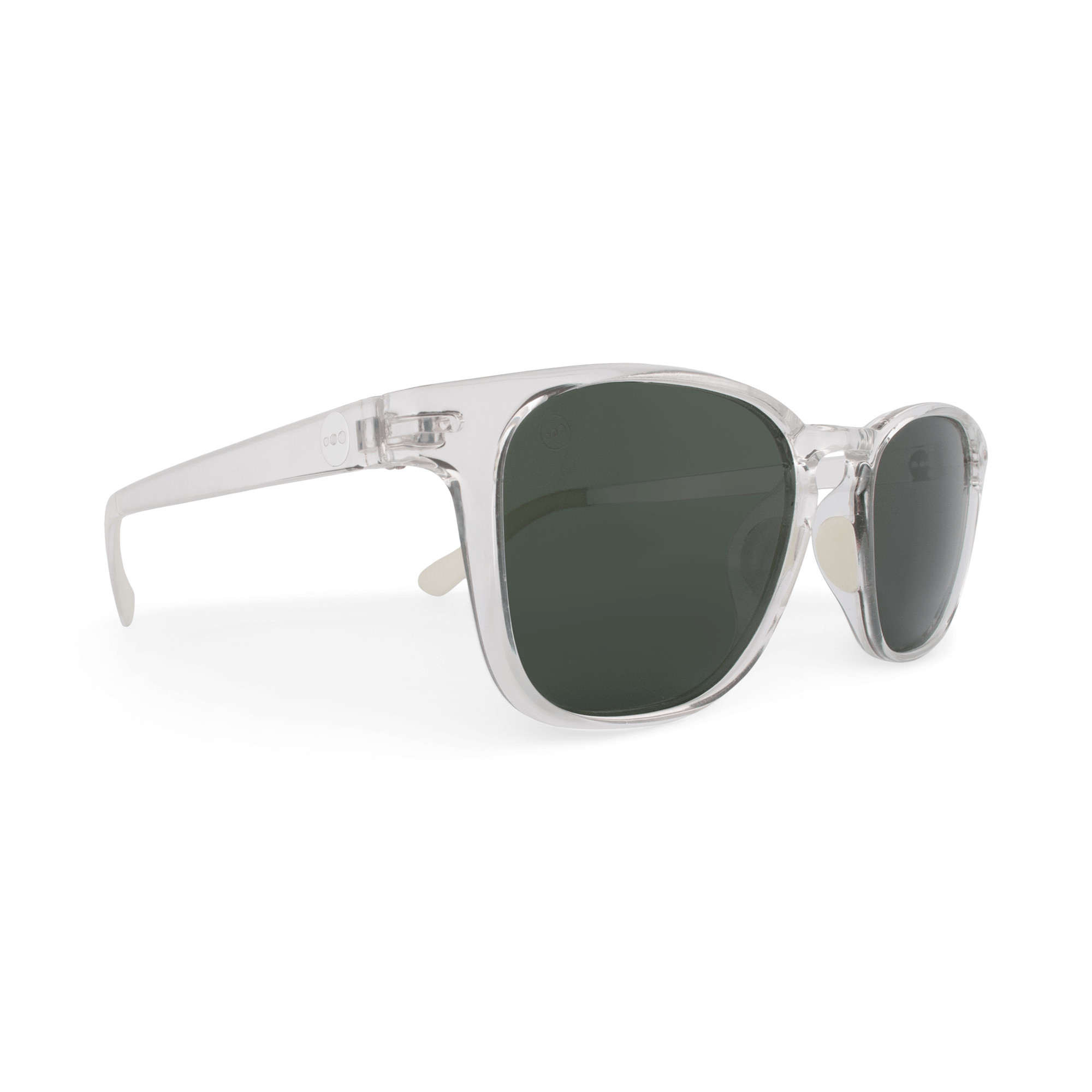 Honeydew Sage sunglasses, size medium, angle view.