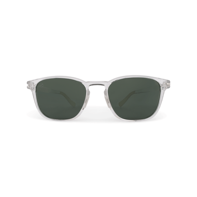 Honeydew Sage sunglasses, size small, front view.