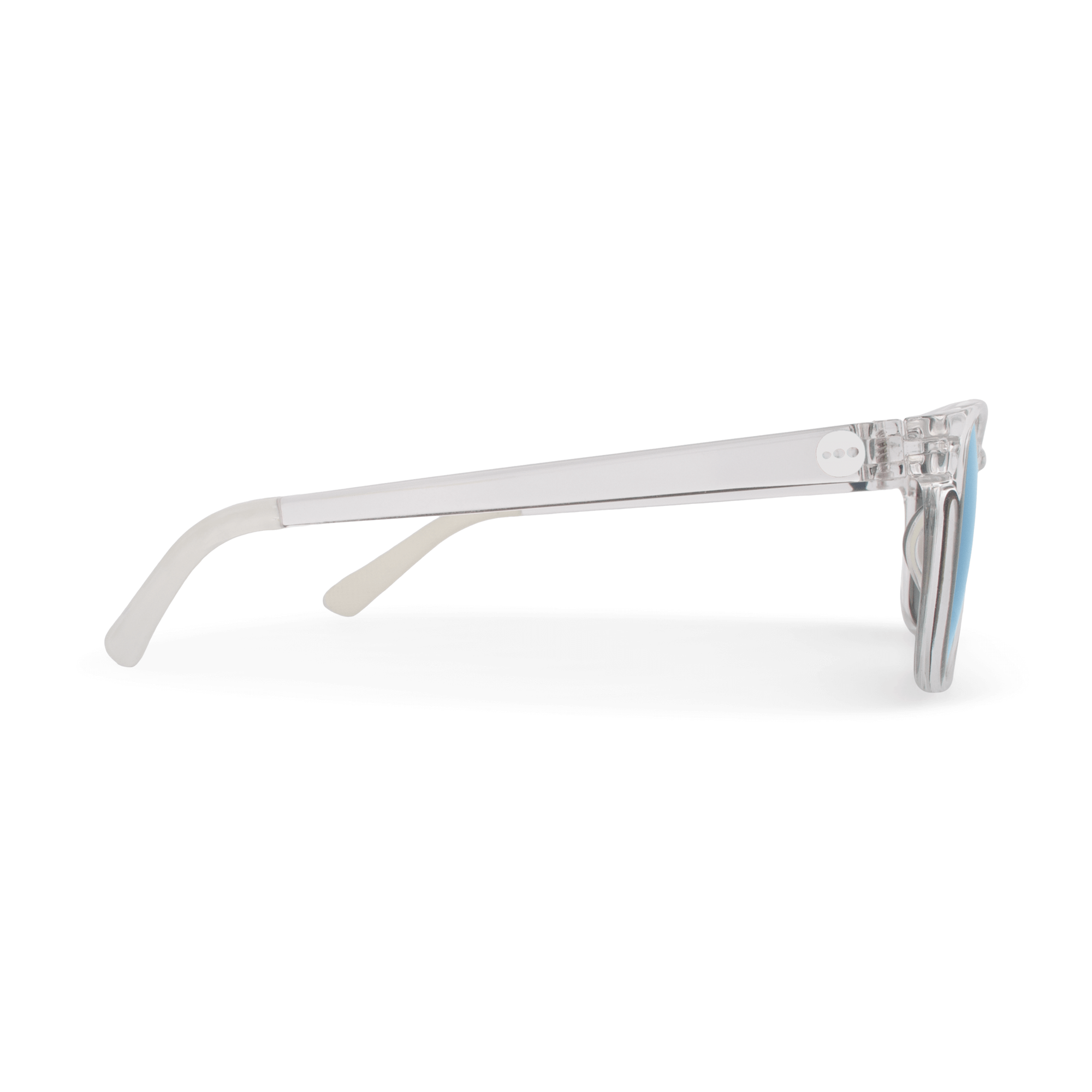 Honeydew Sage sunglasses, size medium, side view.