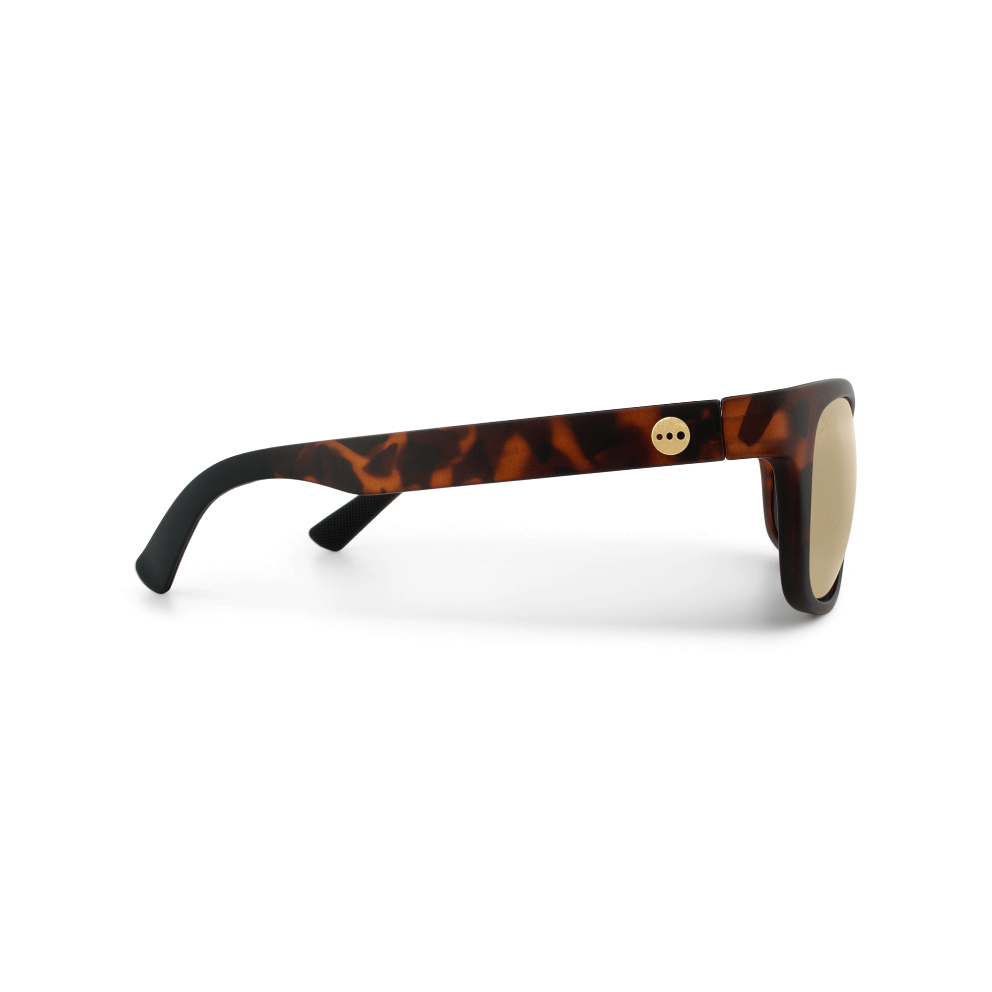 Sugar Butterscotch sunglasses, size small, side view.