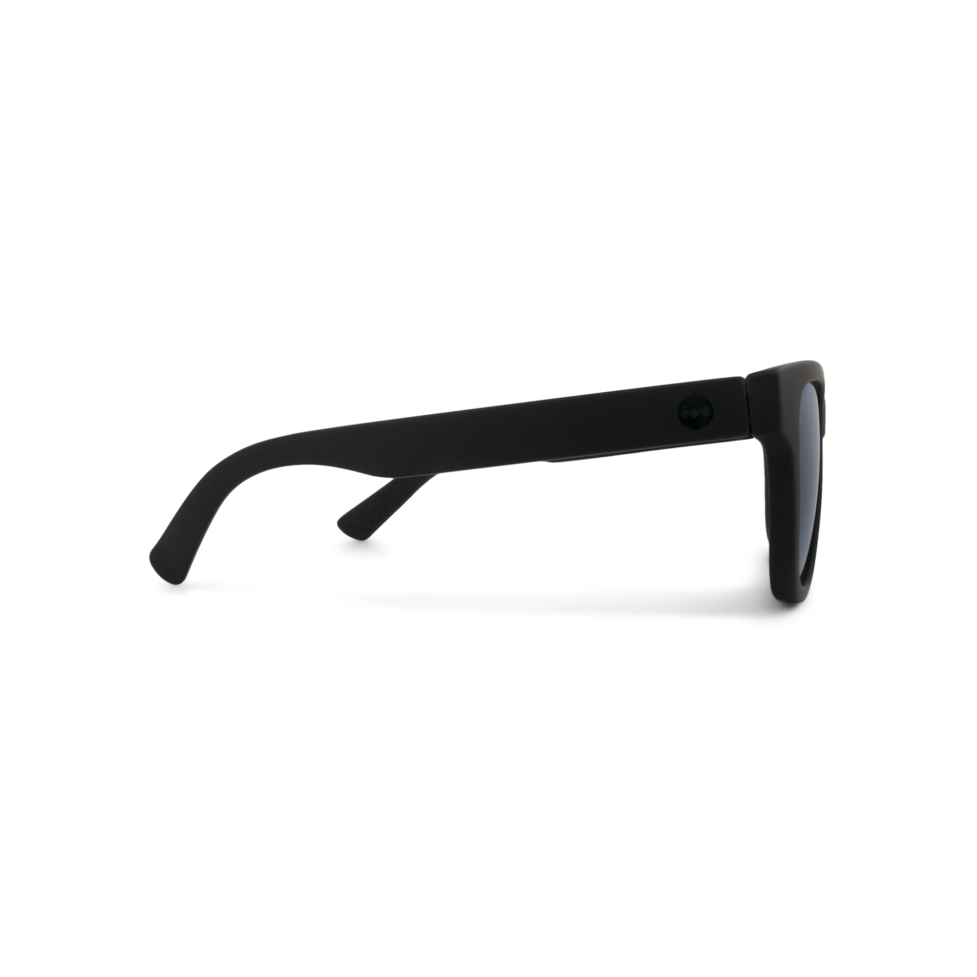 Valencia Blackberry sunglasses, size small, side view.