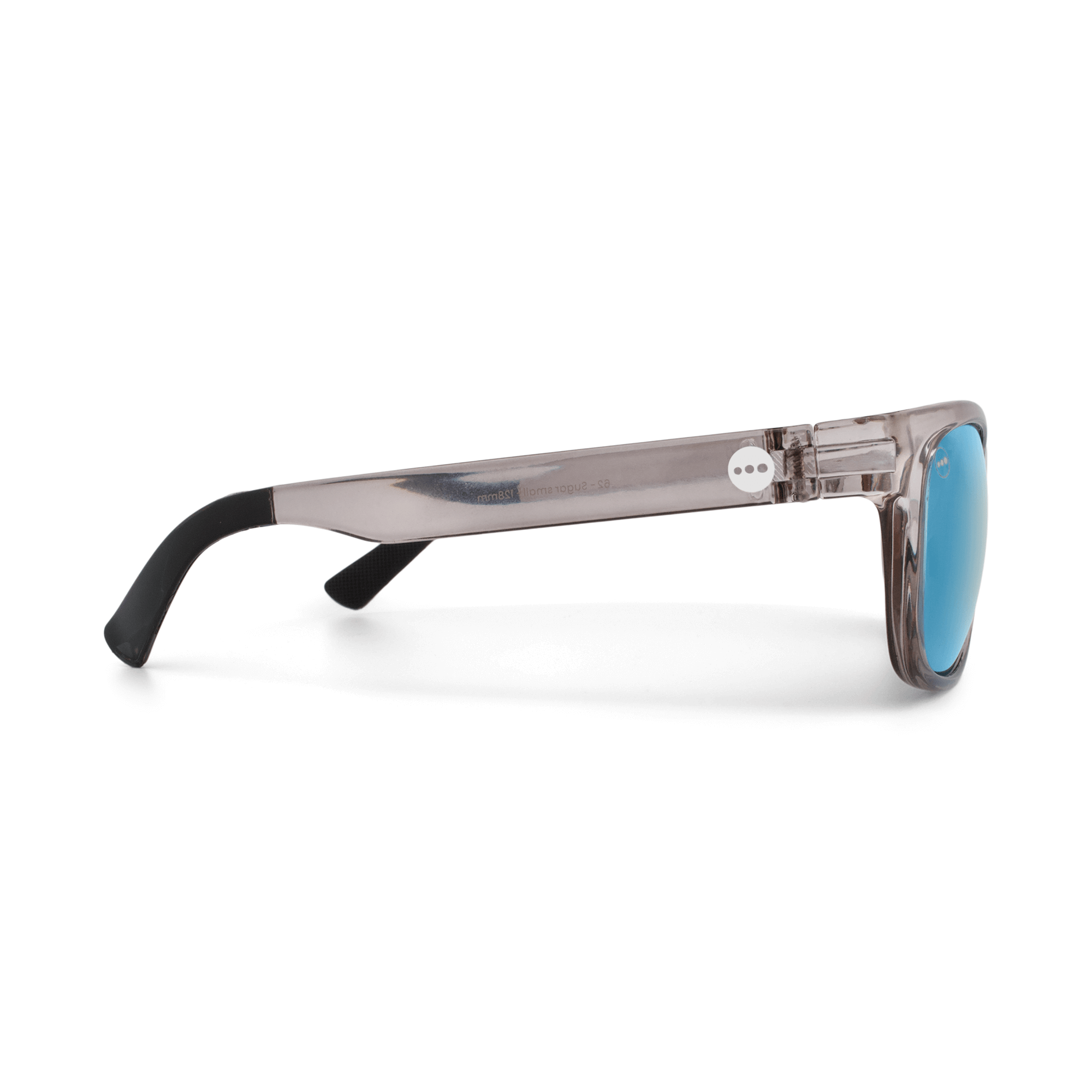 Sugar Blueberry sunglasses, size medium, side view.