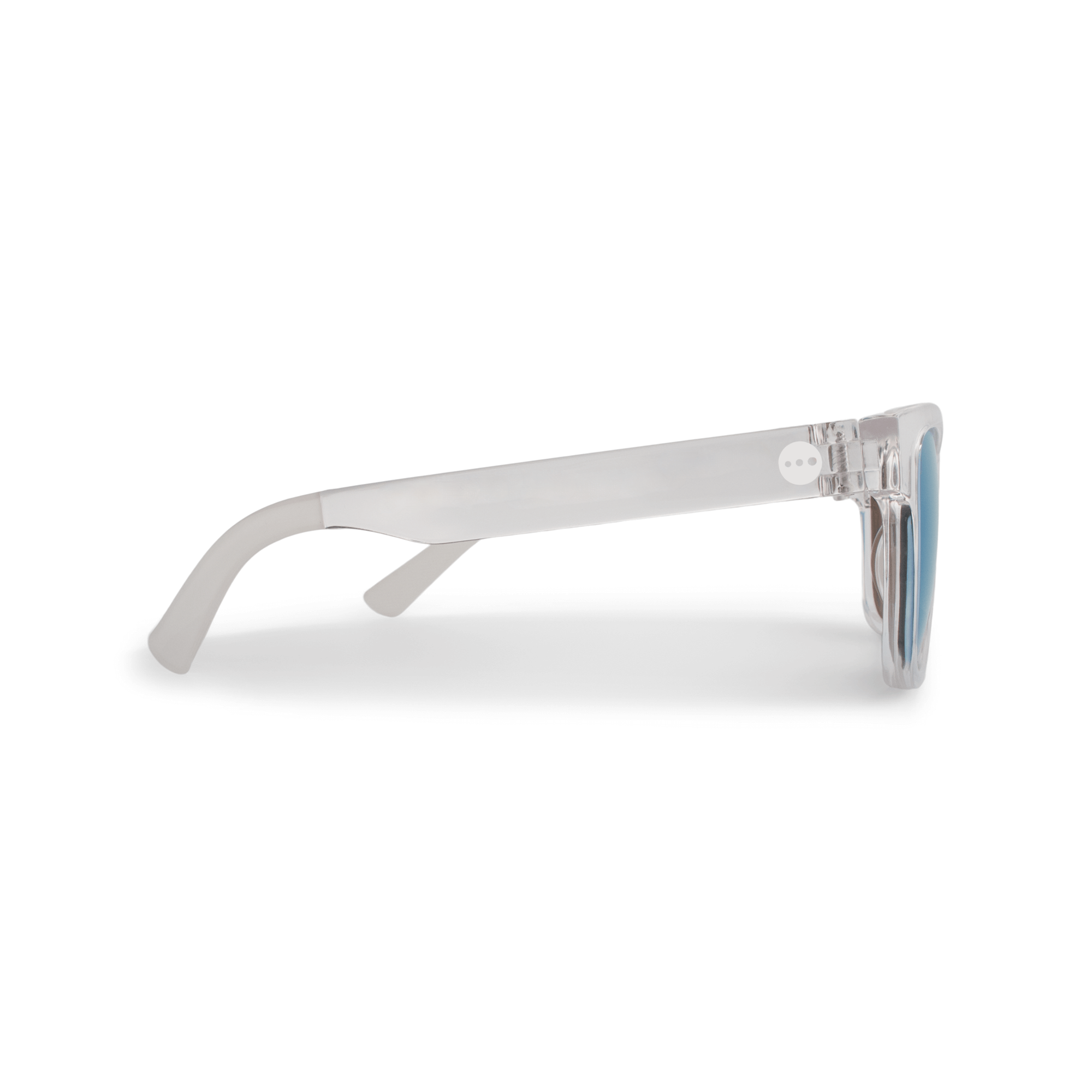 Valencia Ice sunglasses, size small, side view.